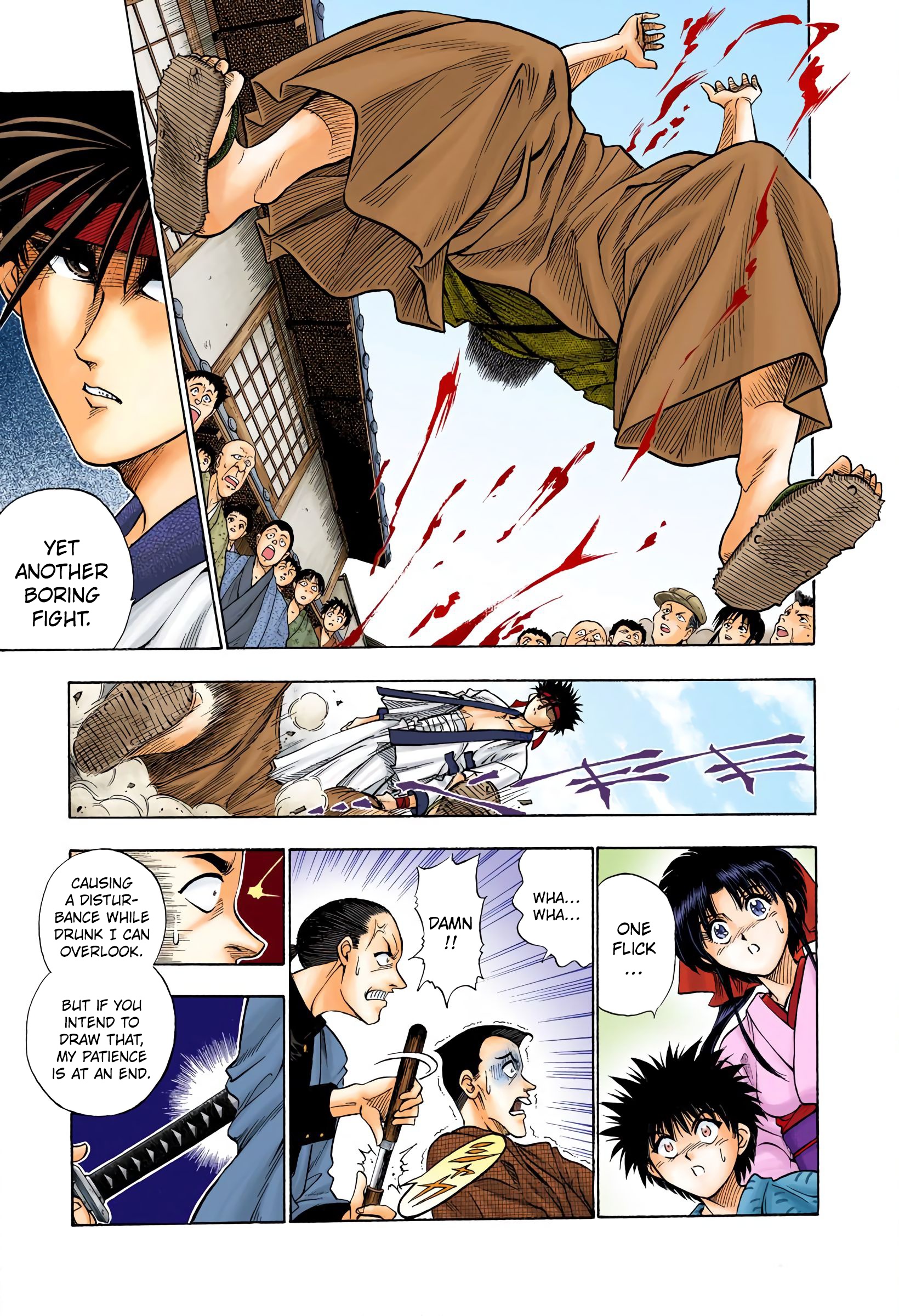 Rurouni Kenshin: Meiji Kenkaku Romantan - Digital Colored Comics - Vol.1 Chapter 5: The Fight Merchant