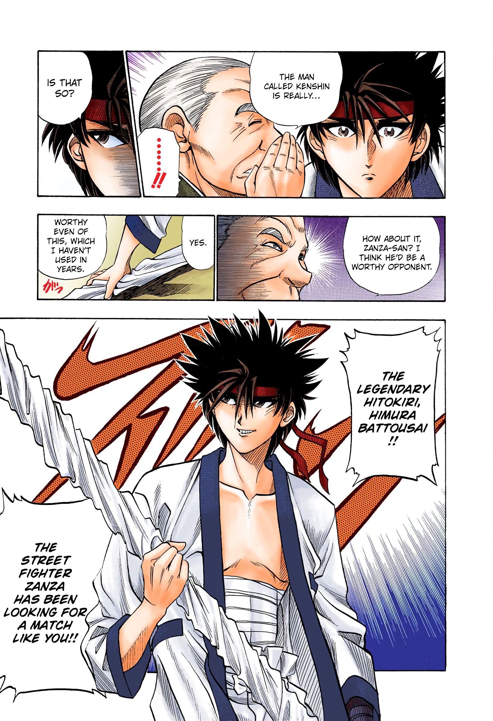 Rurouni Kenshin: Meiji Kenkaku Romantan - Digital Colored Comics - Vol.1 Chapter 5: The Fight Merchant