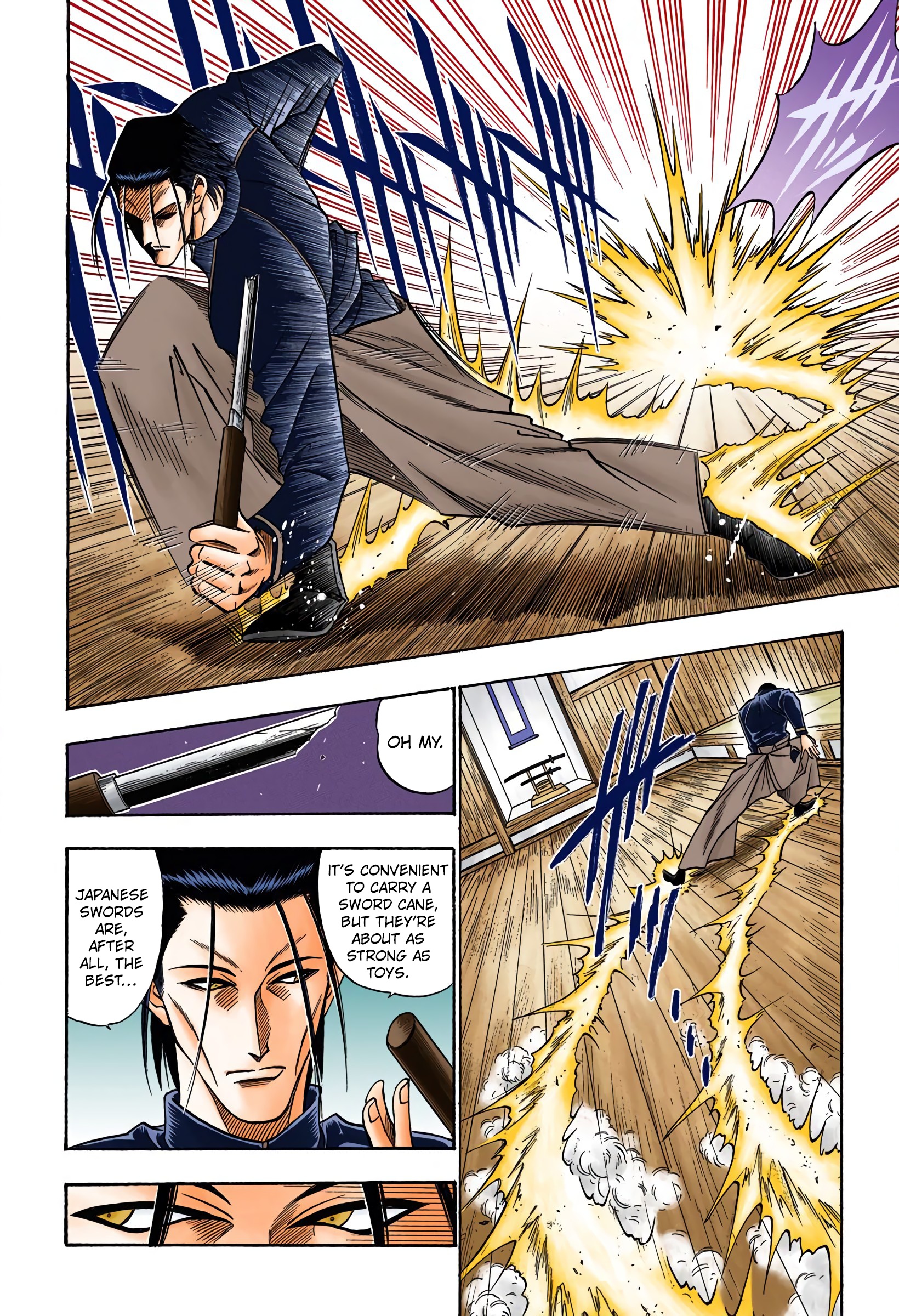 Rurouni Kenshin: Meiji Kenkaku Romantan - Digital Colored Comics - Vol.7 Chapter 49: The Cruelty Of A Wolf