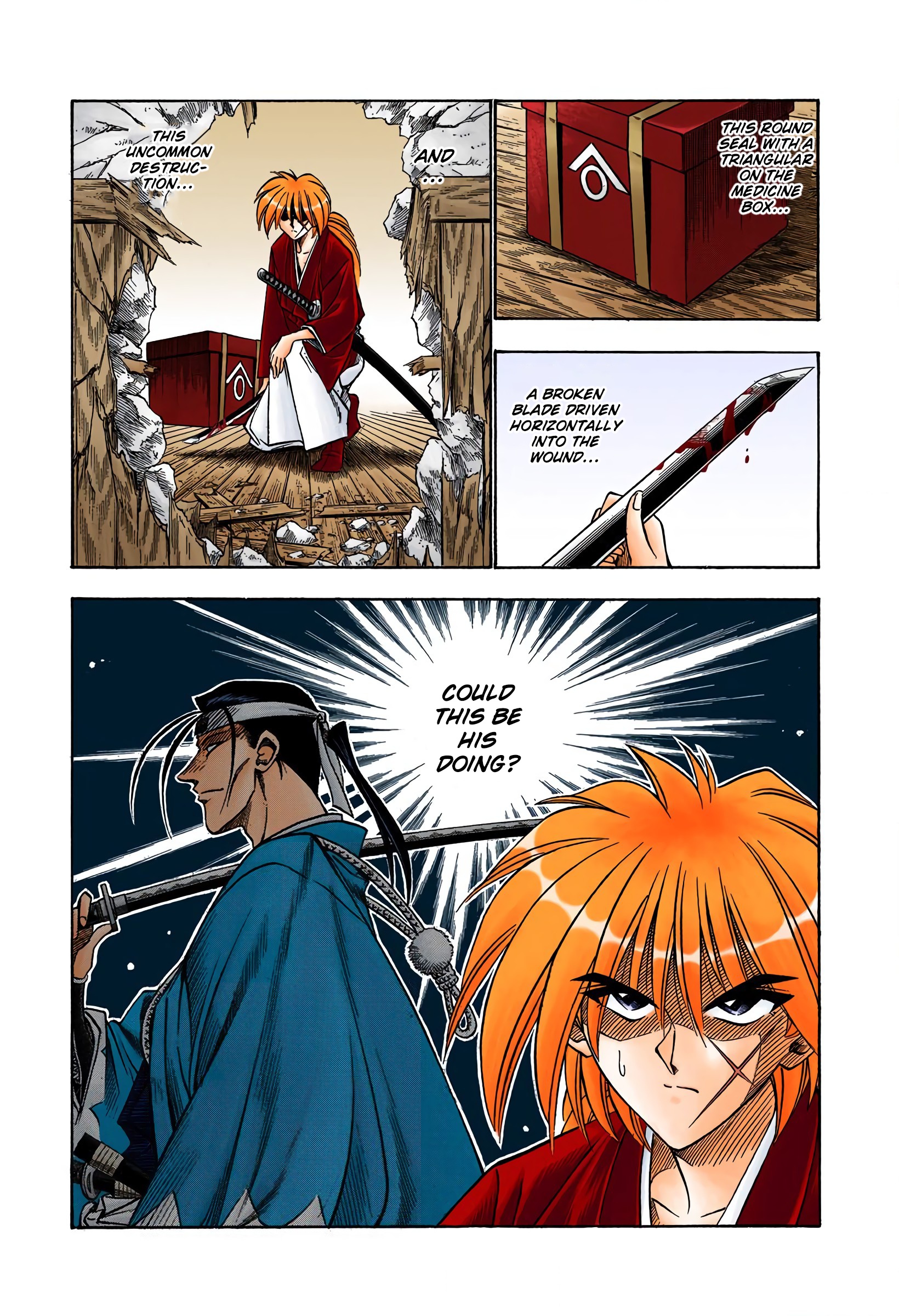 Rurouni Kenshin: Meiji Kenkaku Romantan - Digital Colored Comics - Vol.7 Chapter 49: The Cruelty Of A Wolf