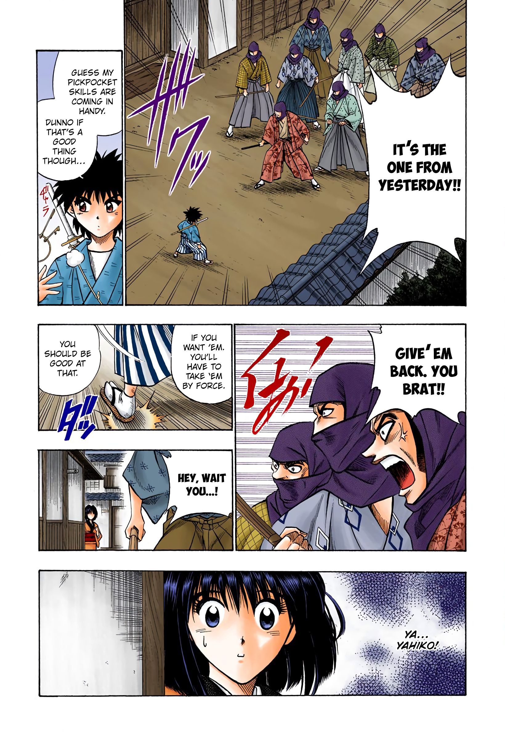 Rurouni Kenshin: Meiji Kenkaku Romantan - Digital Colored Comics - Vol.5 Chapter 33: Yahiko's Fight (The End)