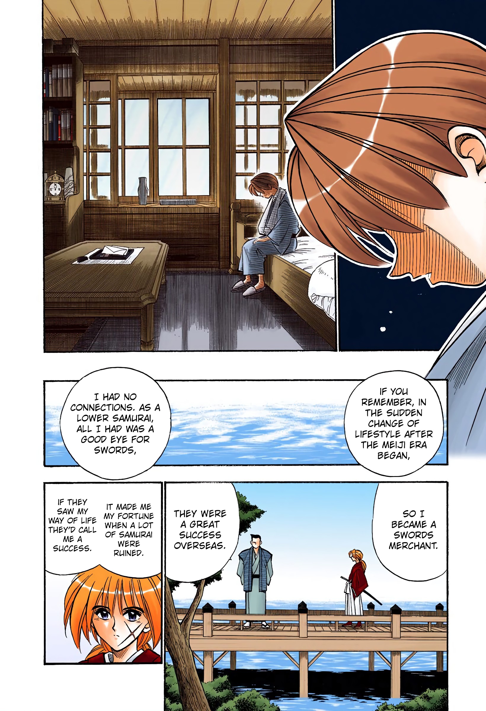 Rurouni Kenshin: Meiji Kenkaku Romantan - Digital Colored Comics - Vol.6 Chapter 44: No Need For Worries