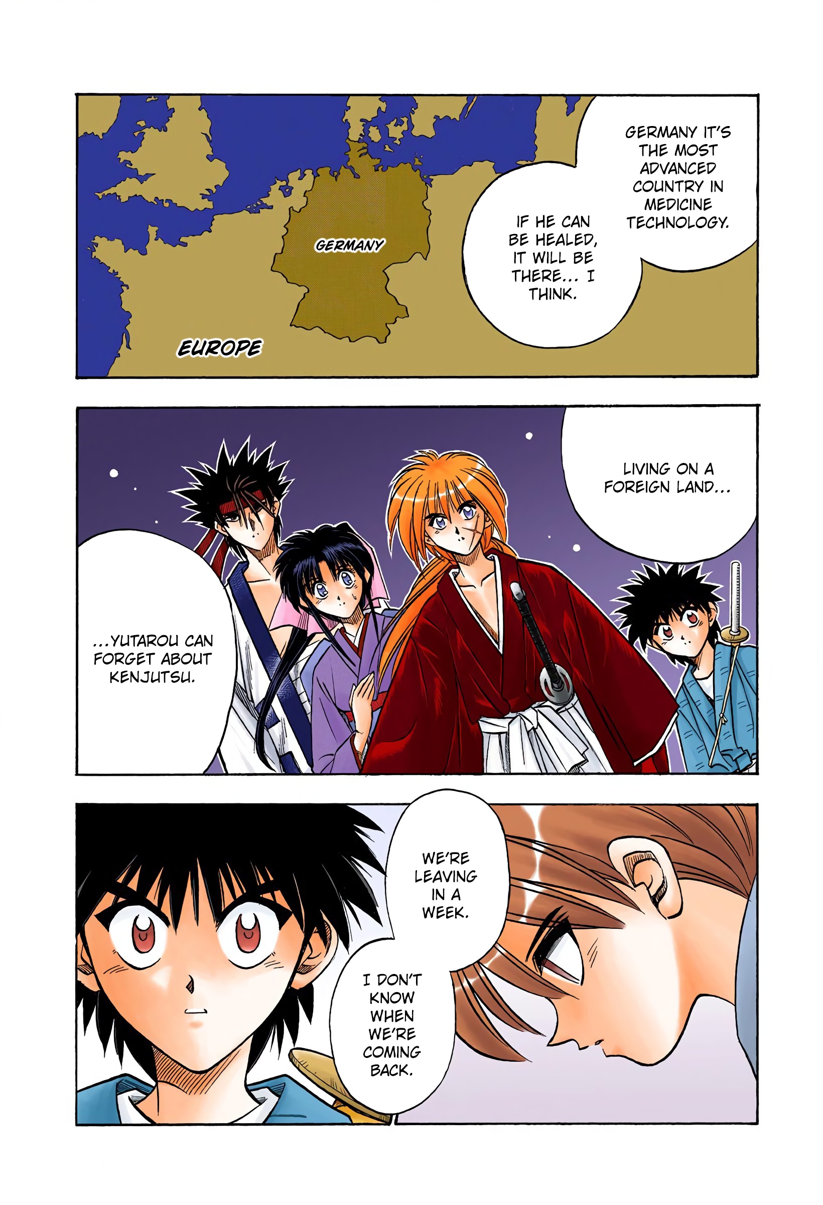 Rurouni Kenshin: Meiji Kenkaku Romantan - Digital Colored Comics - Vol.6 Chapter 44: No Need For Worries