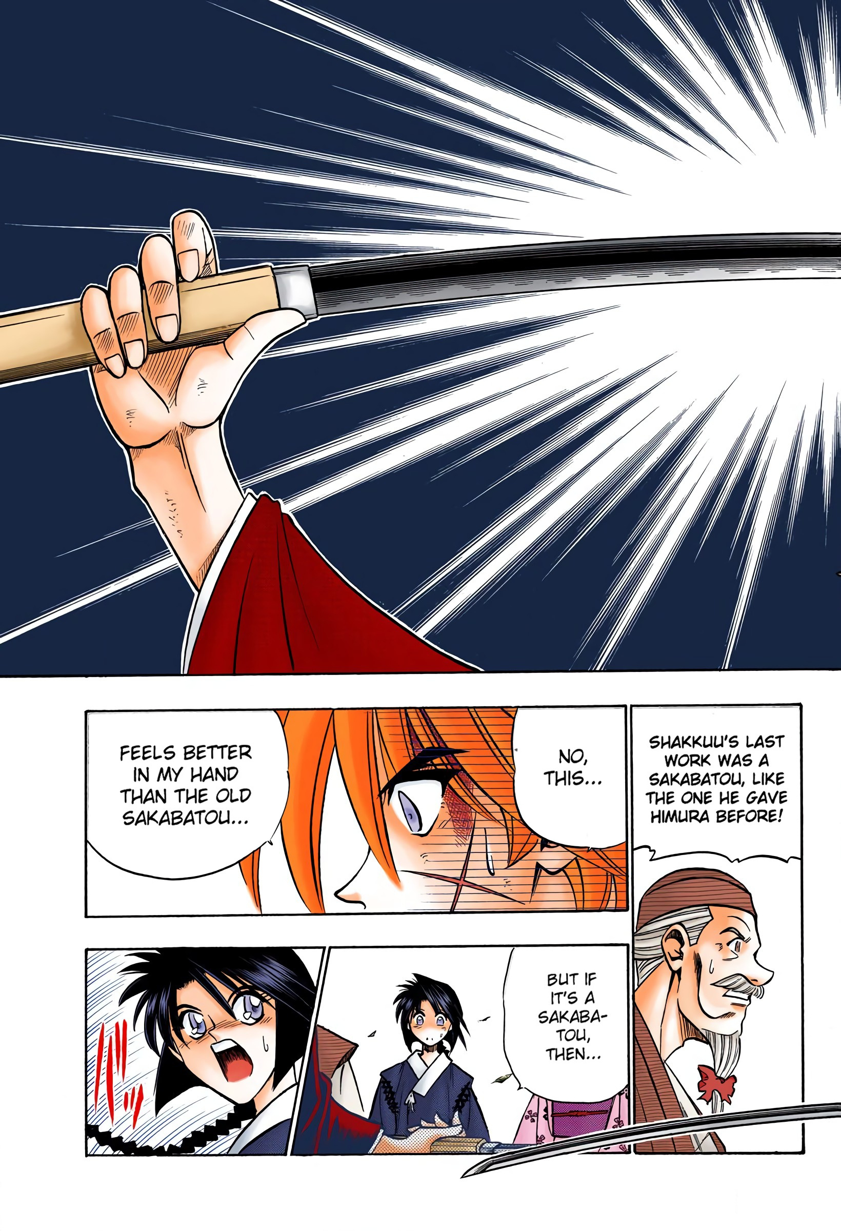 Rurouni Kenshin: Meiji Kenkaku Romantan - Digital Colored Comics - Vol.10 Chapter 81: Shakkuu's Thoughts