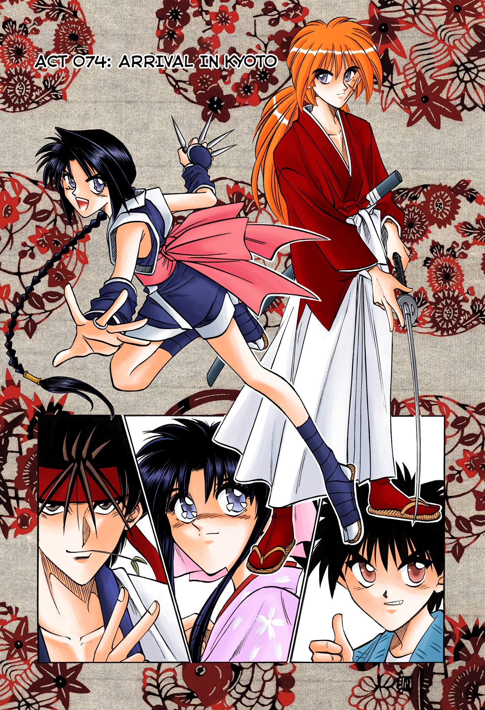 Rurouni Kenshin: Meiji Kenkaku Romantan - Digital Colored Comics - Vol.9 Chapter 74: Arrival In Kyoto