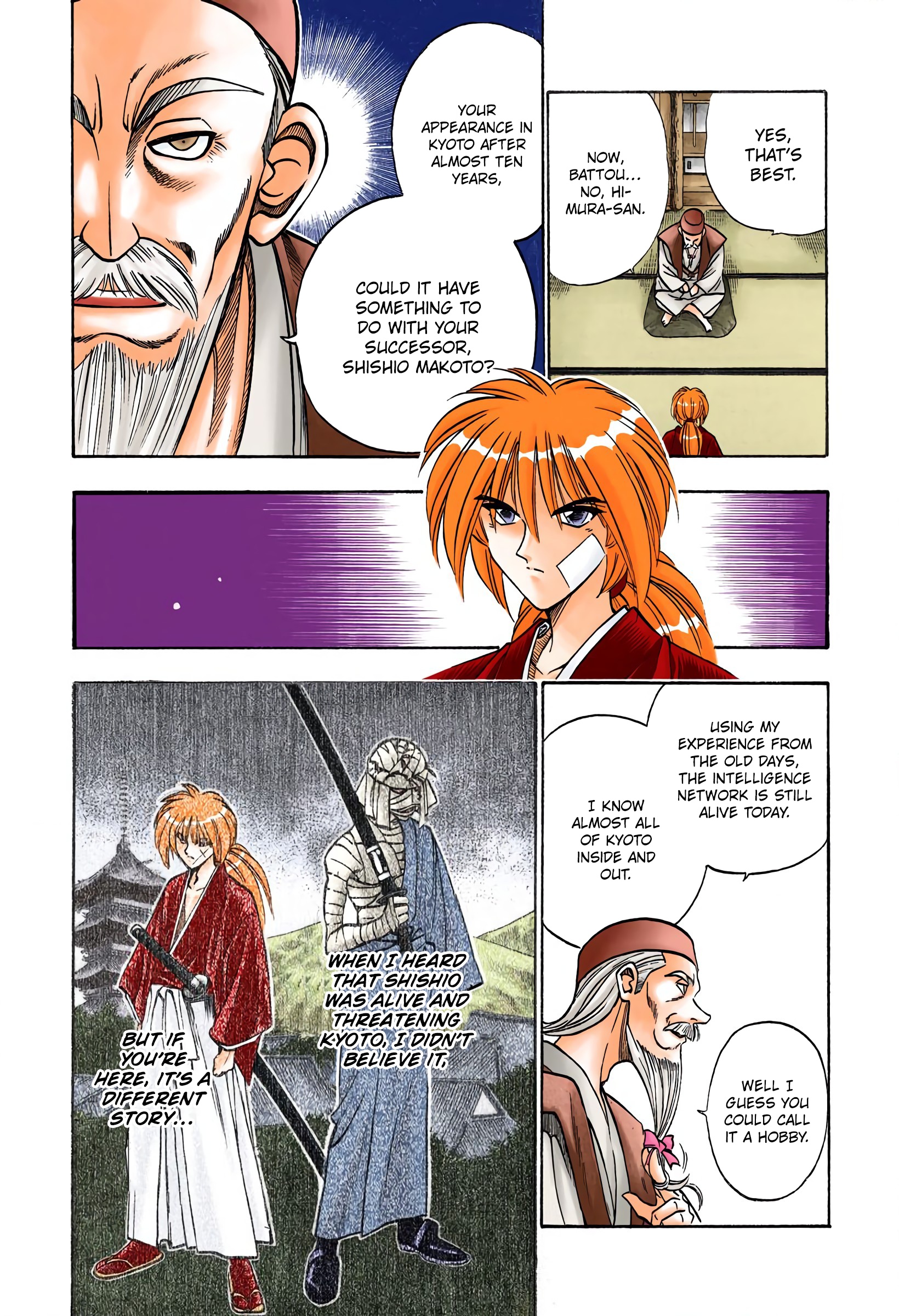 Rurouni Kenshin: Meiji Kenkaku Romantan - Digital Colored Comics - Vol.9 Chapter 74: Arrival In Kyoto