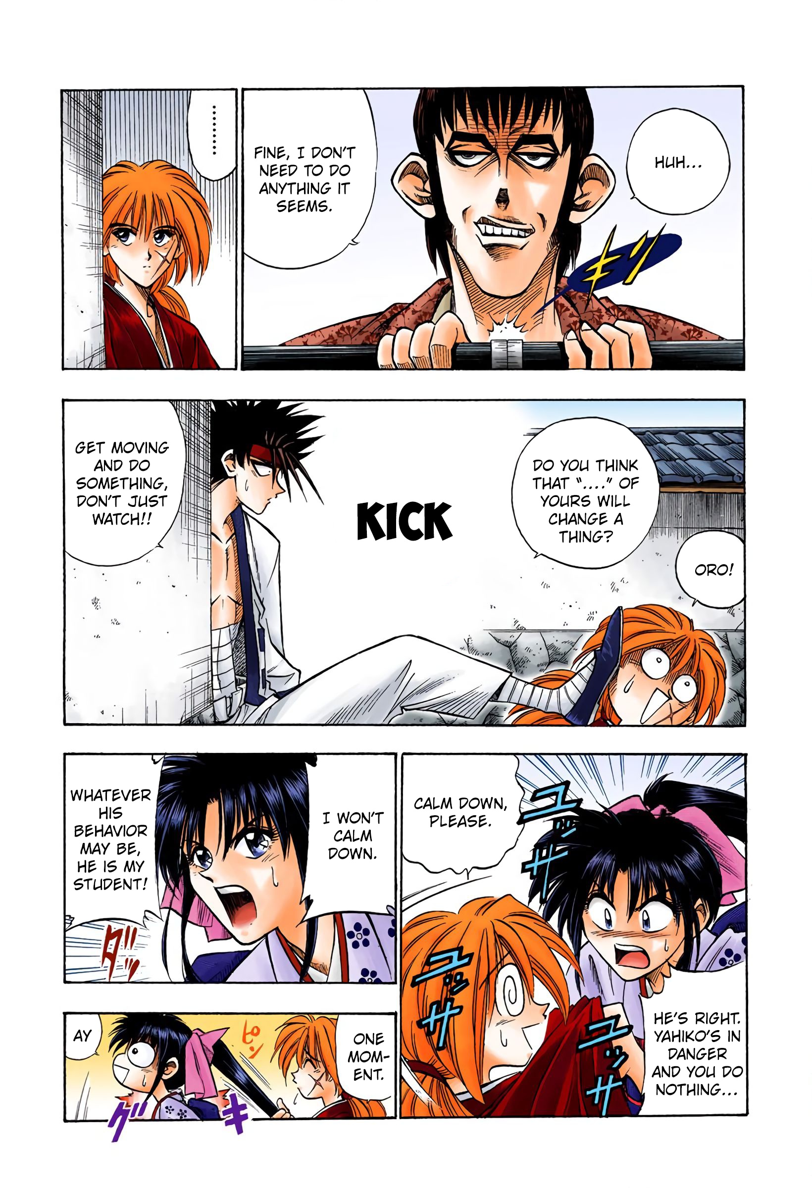 Rurouni Kenshin: Meiji Kenkaku Romantan - Digital Colored Comics - Vol.5 Chapter 32: Yahiko's Fight (The Middle Part)