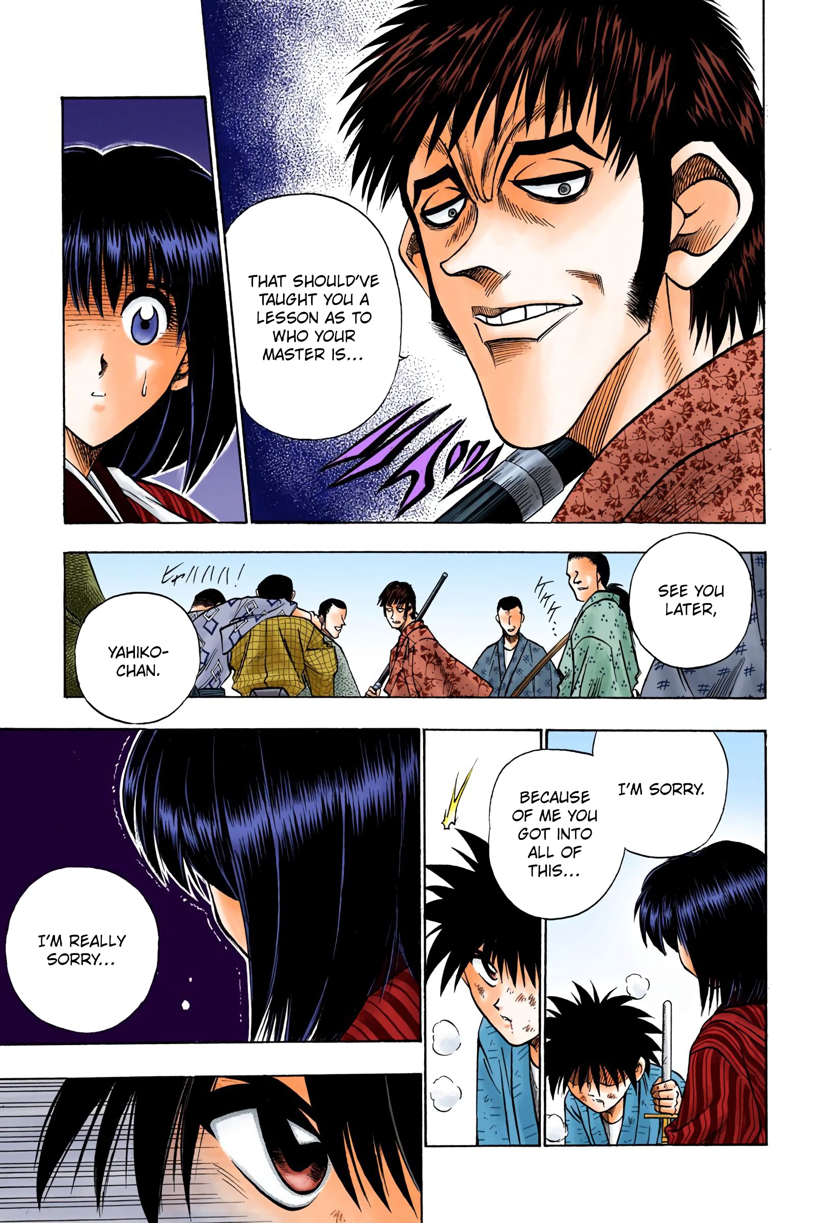 Rurouni Kenshin: Meiji Kenkaku Romantan - Digital Colored Comics - Vol.5 Chapter 32: Yahiko's Fight (The Middle Part)