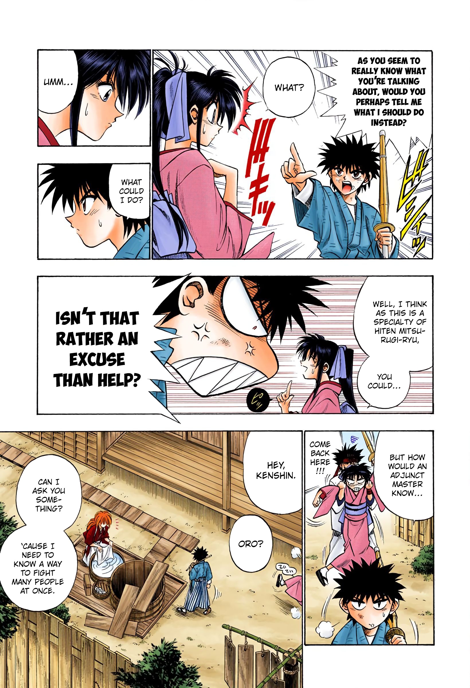 Rurouni Kenshin: Meiji Kenkaku Romantan - Digital Colored Comics - Vol.5 Chapter 32: Yahiko's Fight (The Middle Part)