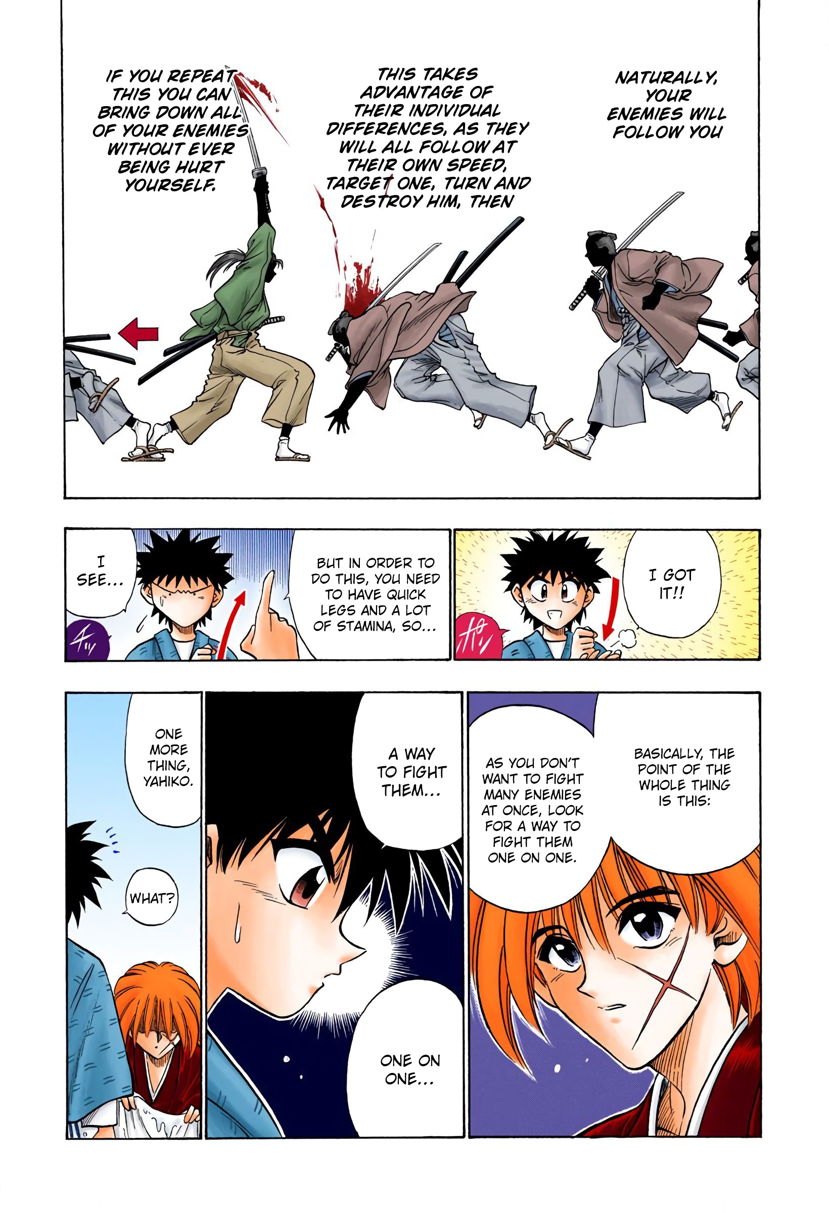 Rurouni Kenshin: Meiji Kenkaku Romantan - Digital Colored Comics - Vol.5 Chapter 32: Yahiko's Fight (The Middle Part)