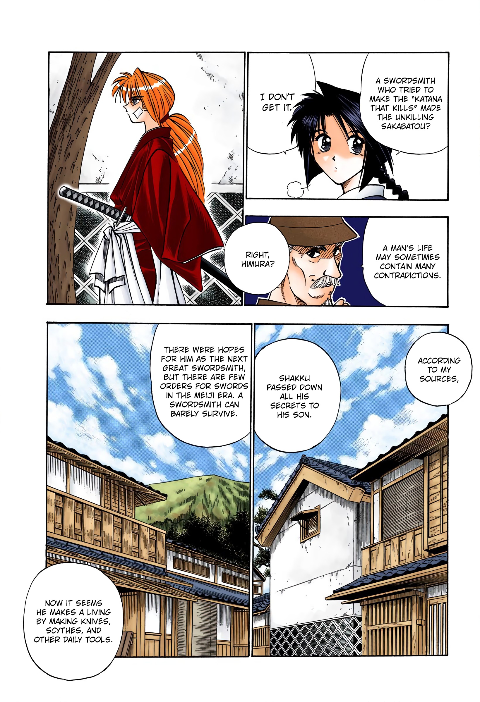 Rurouni Kenshin: Meiji Kenkaku Romantan - Digital Colored Comics - Vol.9 Chapter 75: Search For A Sakabatou