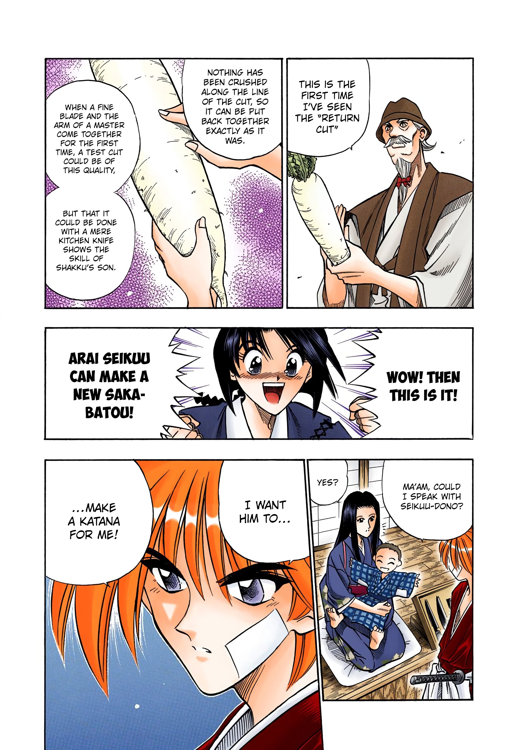 Rurouni Kenshin: Meiji Kenkaku Romantan - Digital Colored Comics - Vol.9 Chapter 75: Search For A Sakabatou