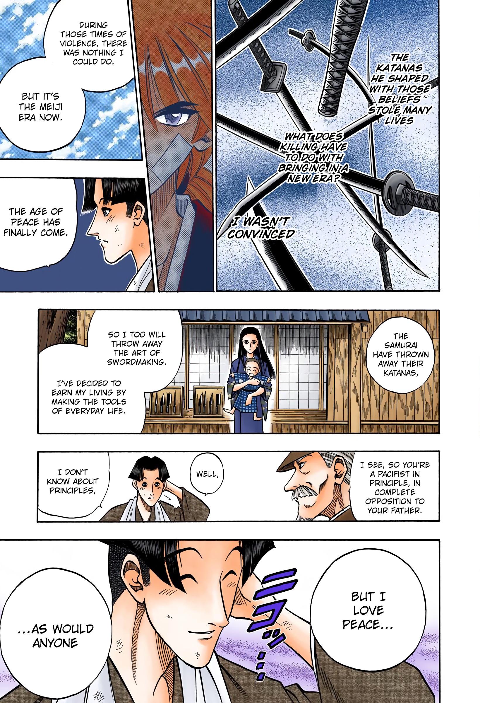 Rurouni Kenshin: Meiji Kenkaku Romantan - Digital Colored Comics - Vol.9 Chapter 75: Search For A Sakabatou