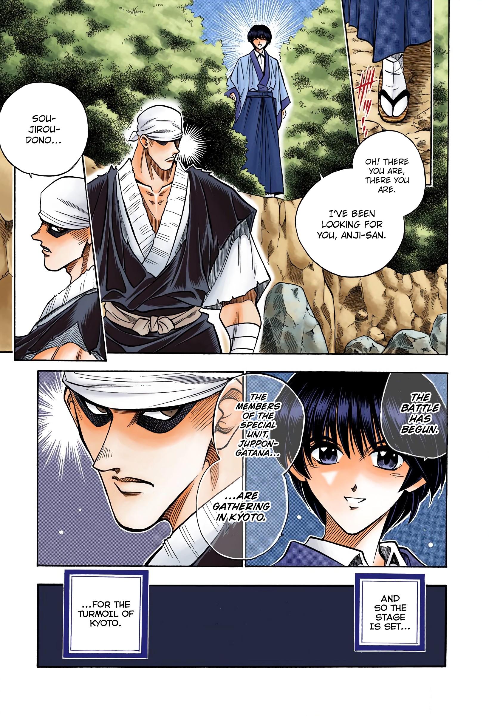 Rurouni Kenshin: Meiji Kenkaku Romantan - Digital Colored Comics - Vol.9 Chapter 73: Meeting In The Forest (End)