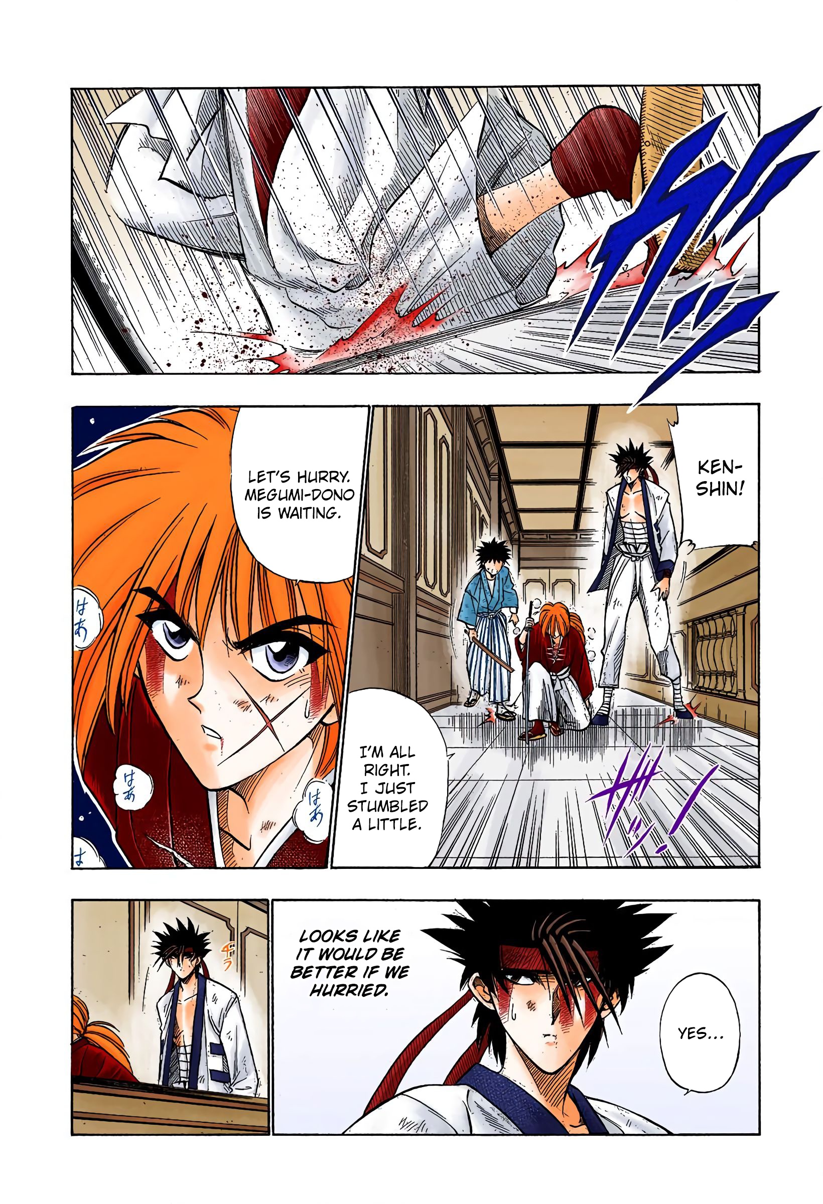 Rurouni Kenshin: Meiji Kenkaku Romantan - Digital Colored Comics - Vol.4 Chapter 29: Two Destinies - Megumi