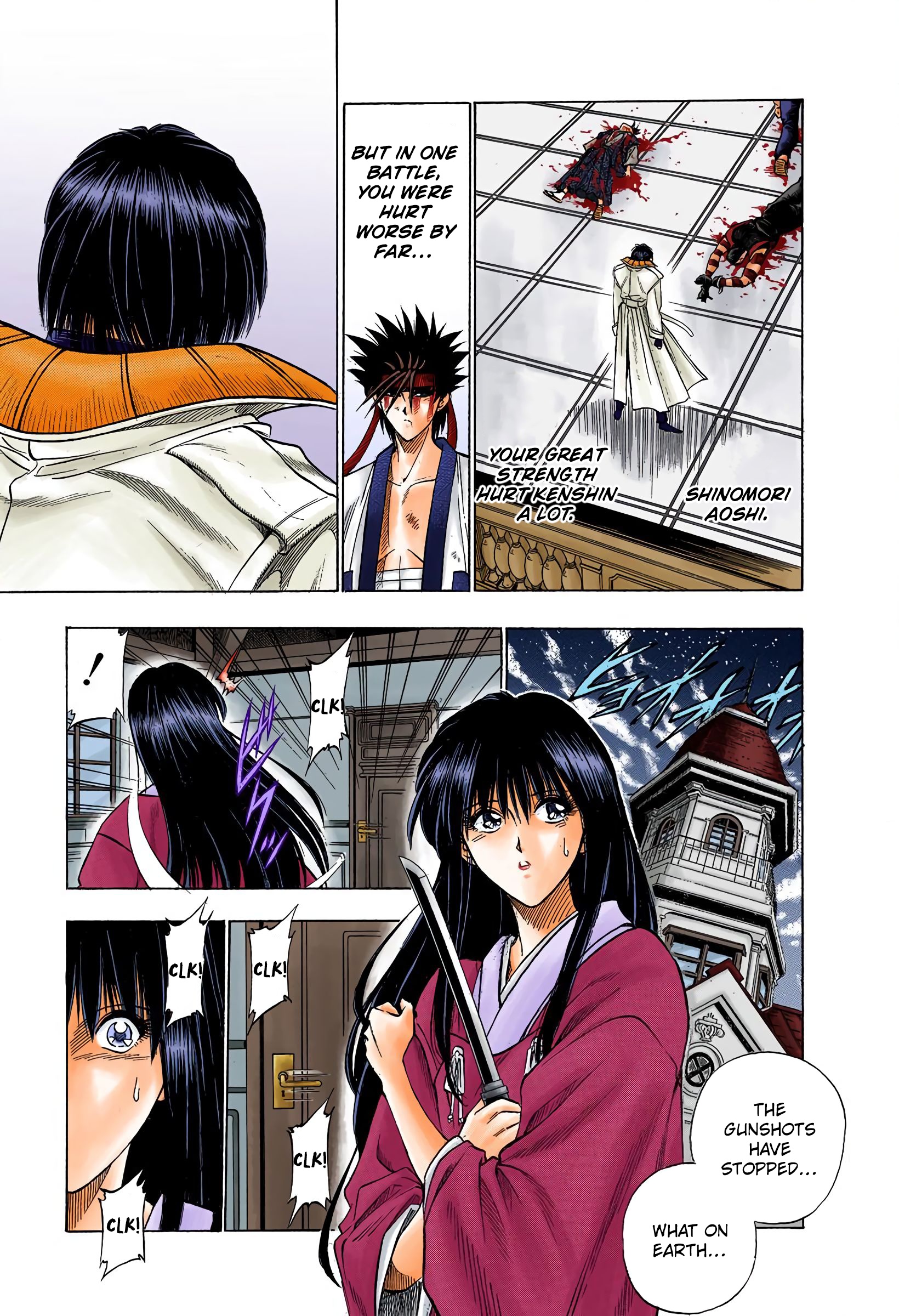 Rurouni Kenshin: Meiji Kenkaku Romantan - Digital Colored Comics - Vol.4 Chapter 29: Two Destinies - Megumi