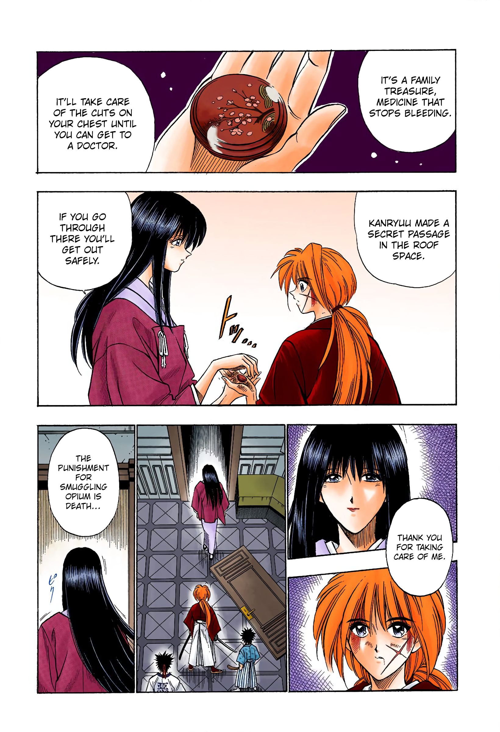 Rurouni Kenshin: Meiji Kenkaku Romantan - Digital Colored Comics - Vol.4 Chapter 29: Two Destinies - Megumi