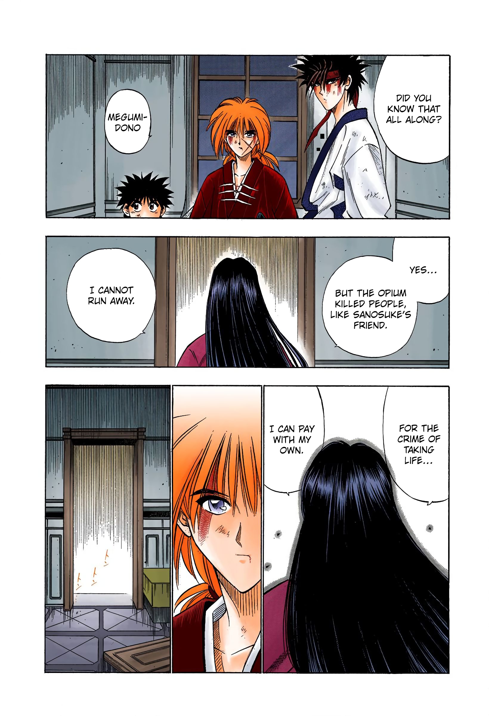 Rurouni Kenshin: Meiji Kenkaku Romantan - Digital Colored Comics - Vol.4 Chapter 29: Two Destinies - Megumi