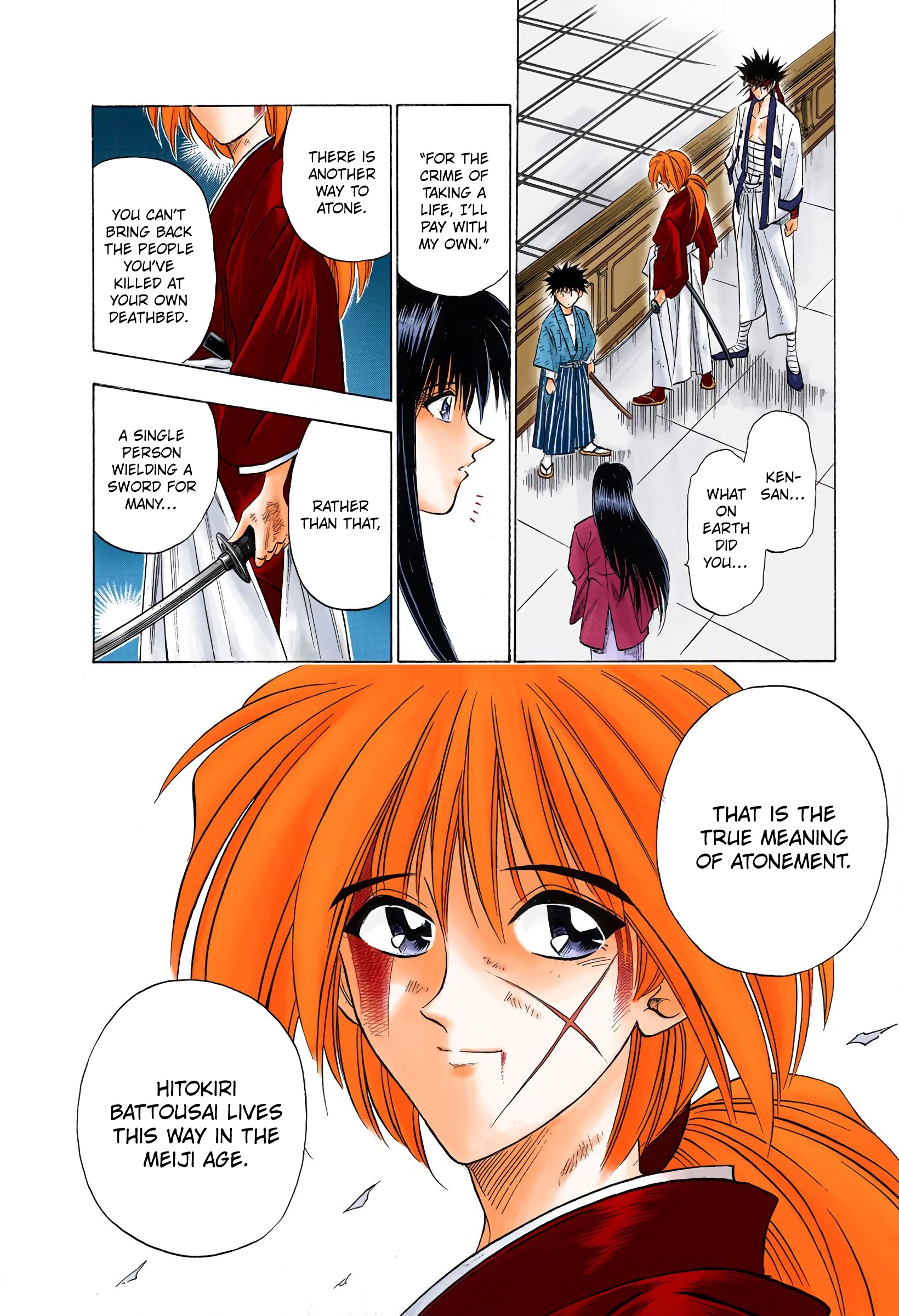 Rurouni Kenshin: Meiji Kenkaku Romantan - Digital Colored Comics - Vol.4 Chapter 29: Two Destinies - Megumi