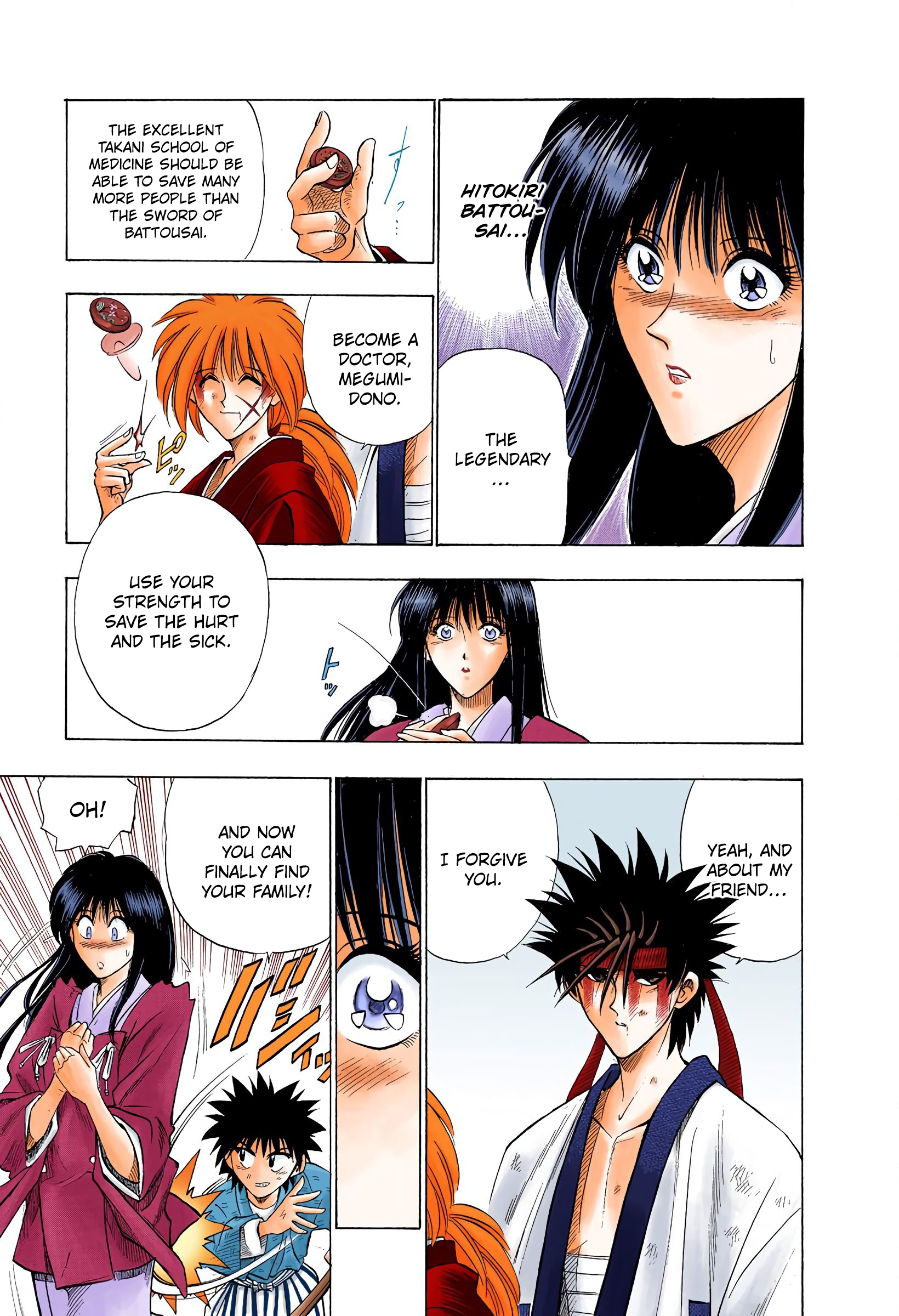 Rurouni Kenshin: Meiji Kenkaku Romantan - Digital Colored Comics - Vol.4 Chapter 29: Two Destinies - Megumi