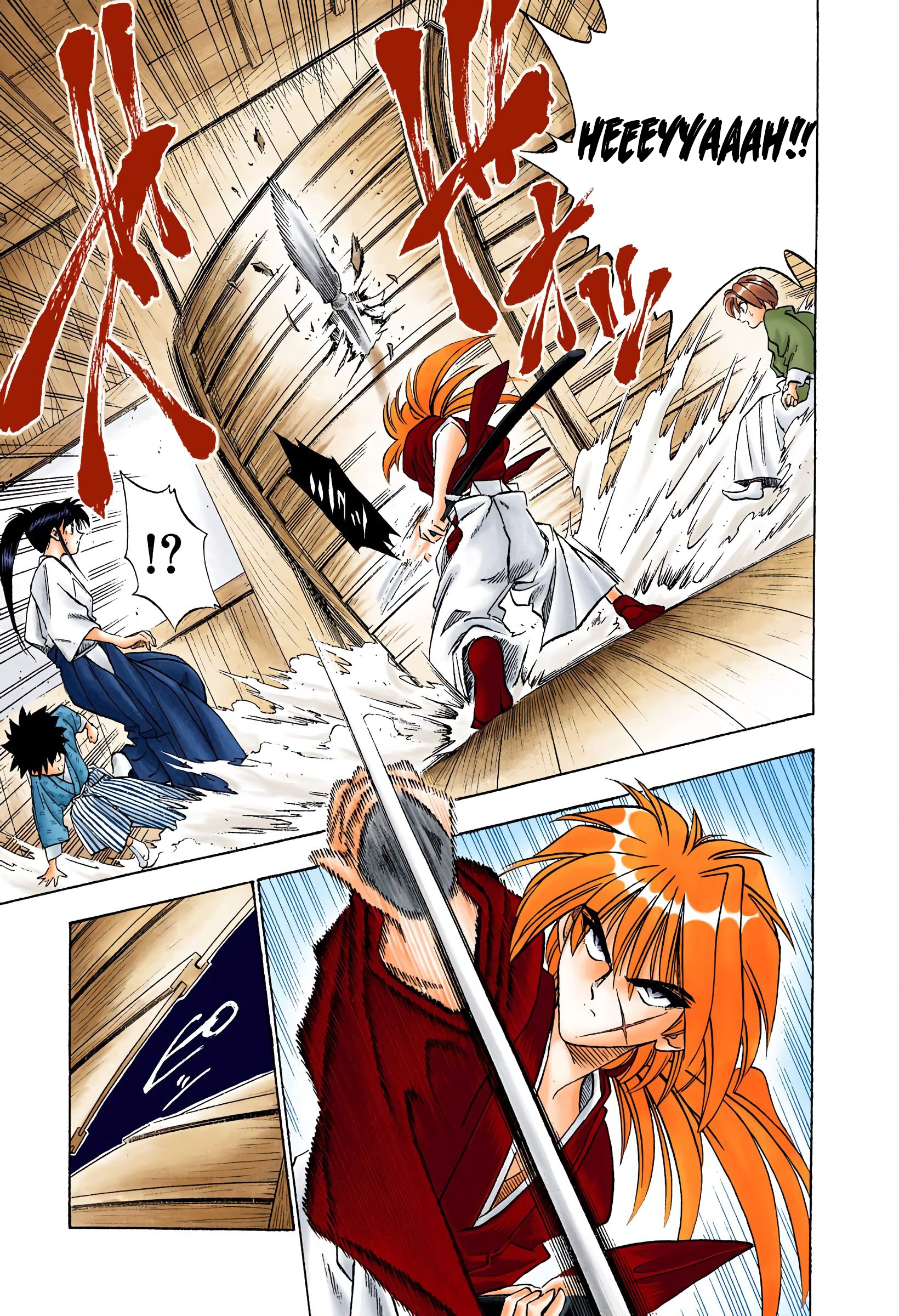 Rurouni Kenshin: Meiji Kenkaku Romantan - Digital Colored Comics - Vol.5 Chapter 39: Collision