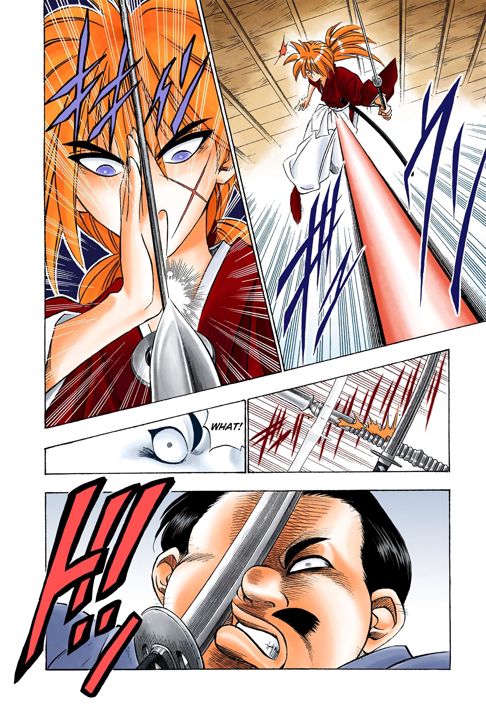 Rurouni Kenshin: Meiji Kenkaku Romantan - Digital Colored Comics - Vol.5 Chapter 39: Collision