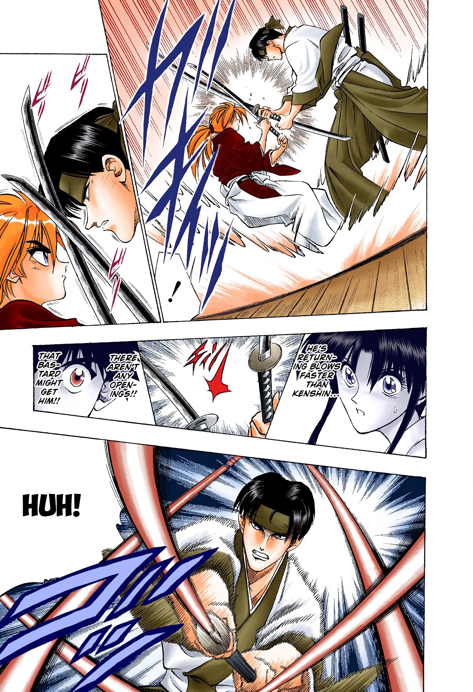 Rurouni Kenshin: Meiji Kenkaku Romantan - Digital Colored Comics - Vol.5 Chapter 39: Collision