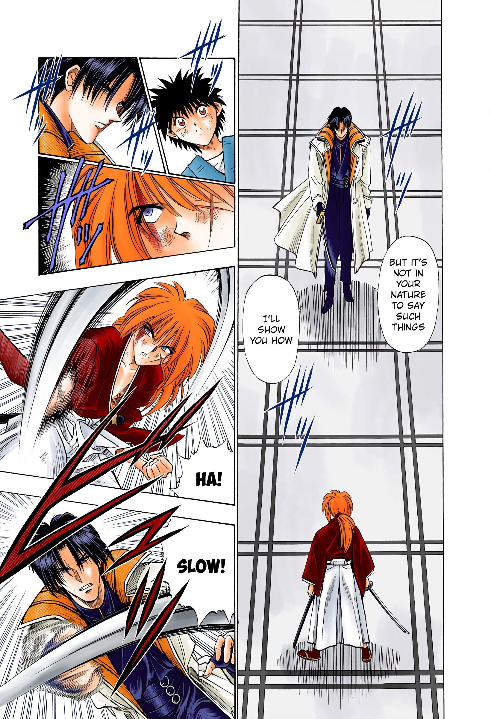 Rurouni Kenshin: Meiji Kenkaku Romantan - Digital Colored Comics - Vol.4 Chapter 27: Fierce Fight