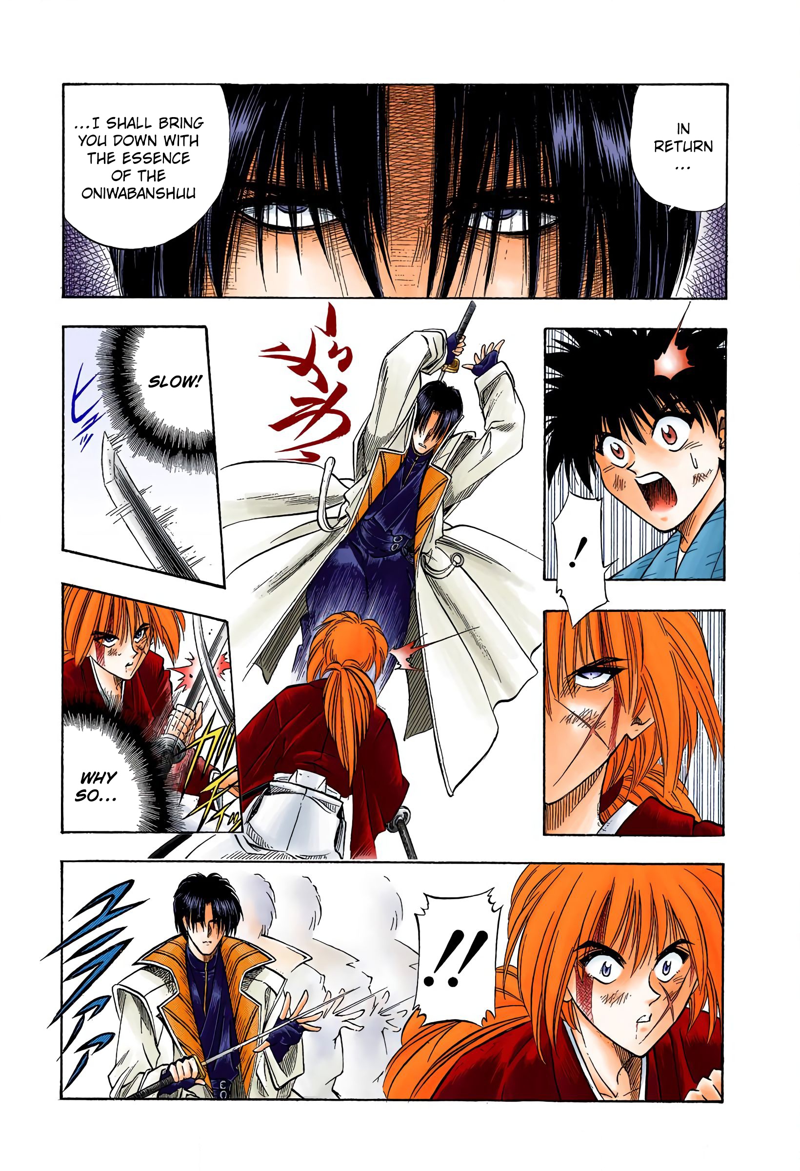 Rurouni Kenshin: Meiji Kenkaku Romantan - Digital Colored Comics - Vol.4 Chapter 27: Fierce Fight