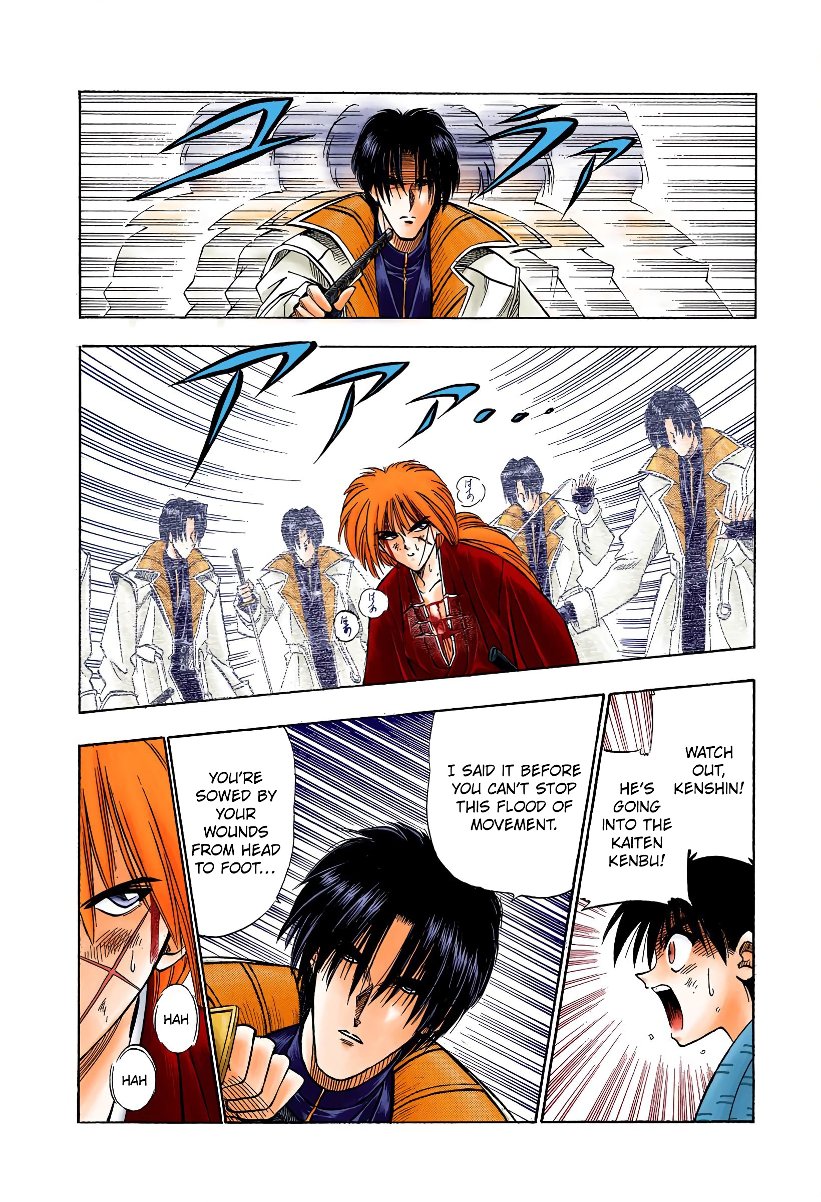 Rurouni Kenshin: Meiji Kenkaku Romantan - Digital Colored Comics - Vol.4 Chapter 27: Fierce Fight