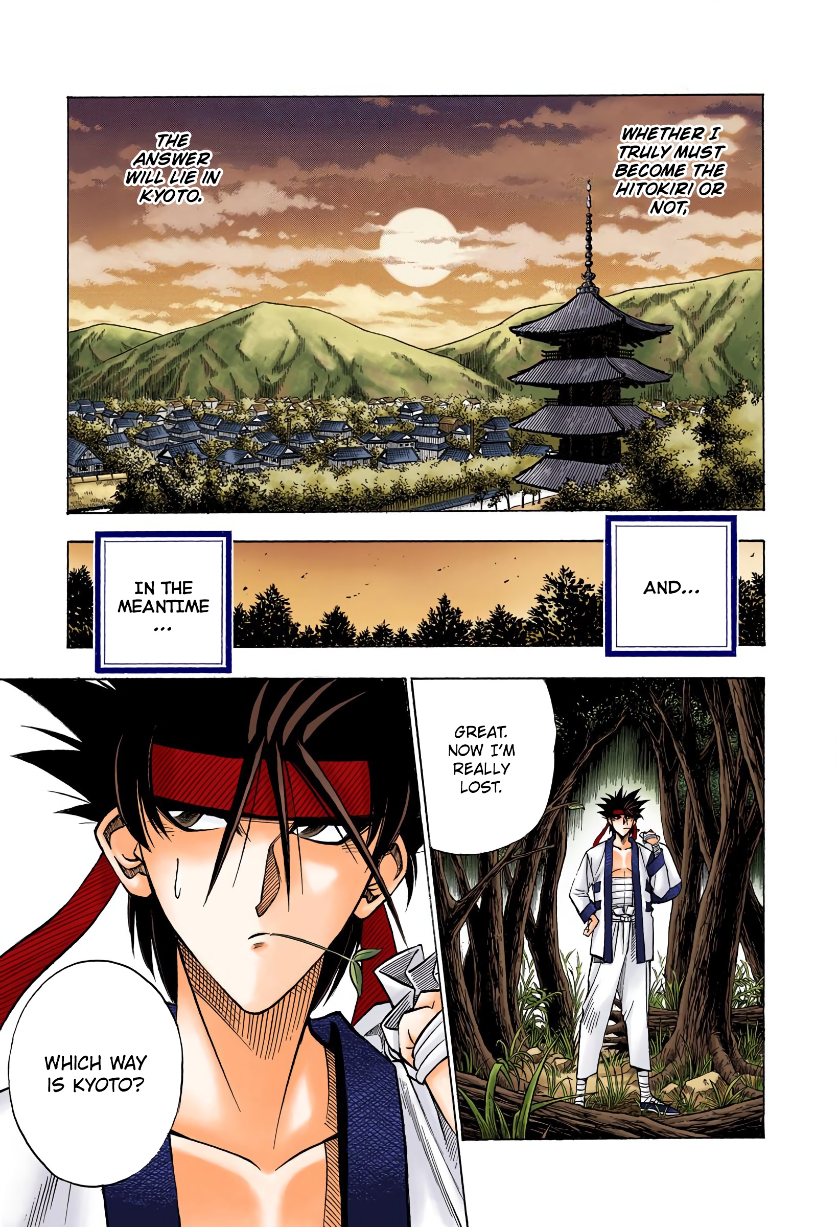 Rurouni Kenshin: Meiji Kenkaku Romantan - Digital Colored Comics - Vol.9 Chapter 71: Once Again In Kyoto