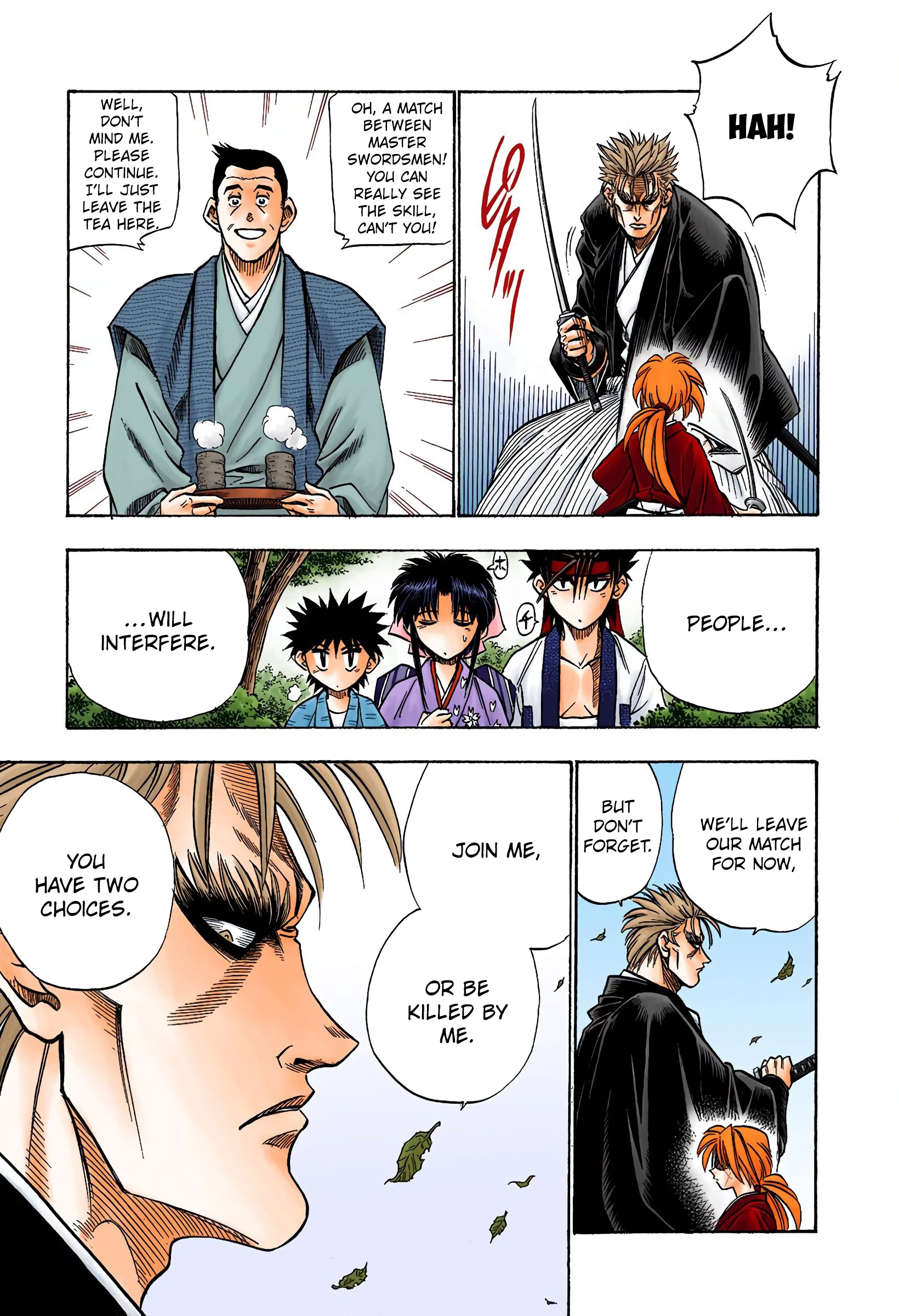 Rurouni Kenshin: Meiji Kenkaku Romantan - Digital Colored Comics - Vol.5 Chapter 38: Yutarou's Skill