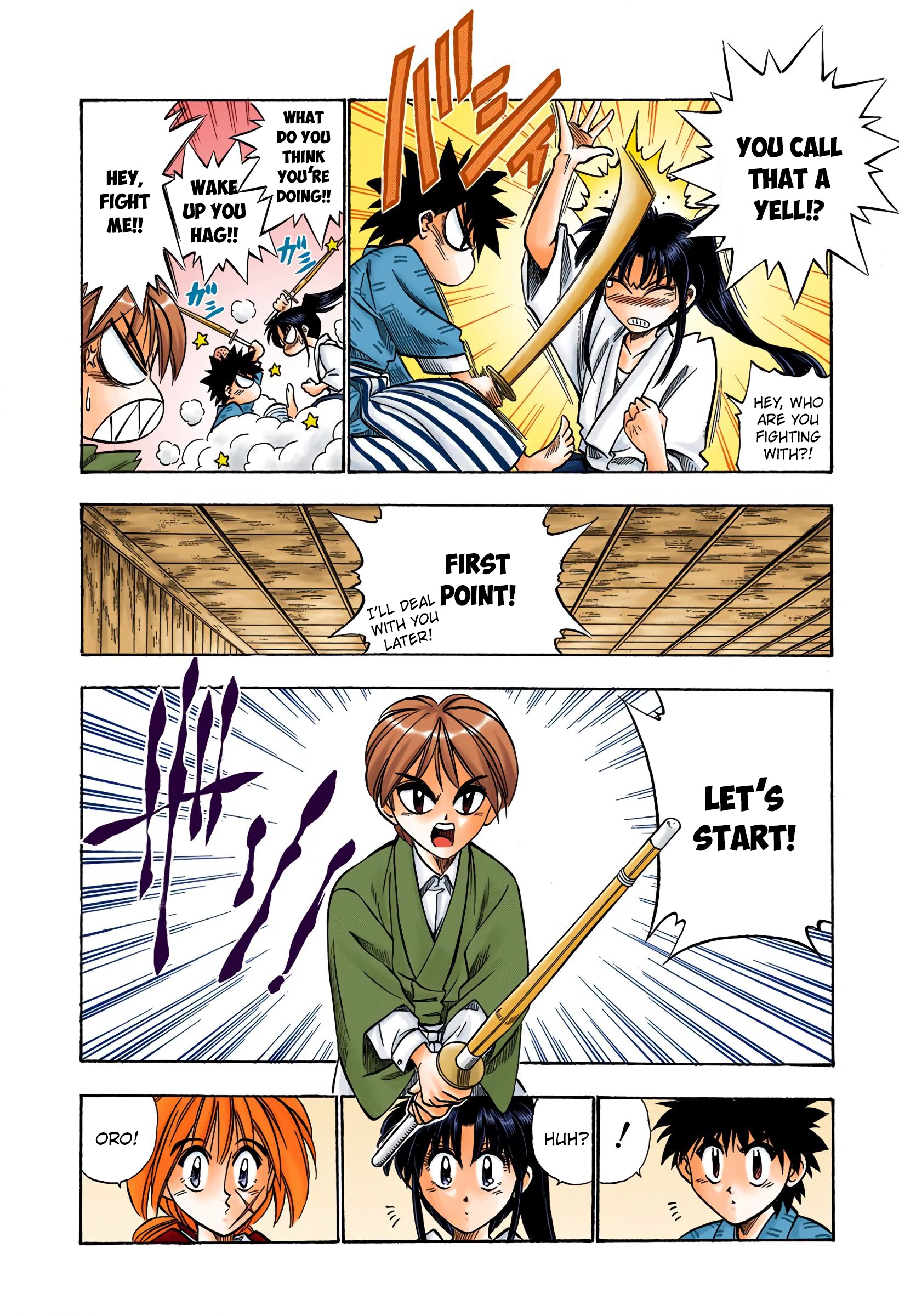 Rurouni Kenshin: Meiji Kenkaku Romantan - Digital Colored Comics - Vol.5 Chapter 38: Yutarou's Skill