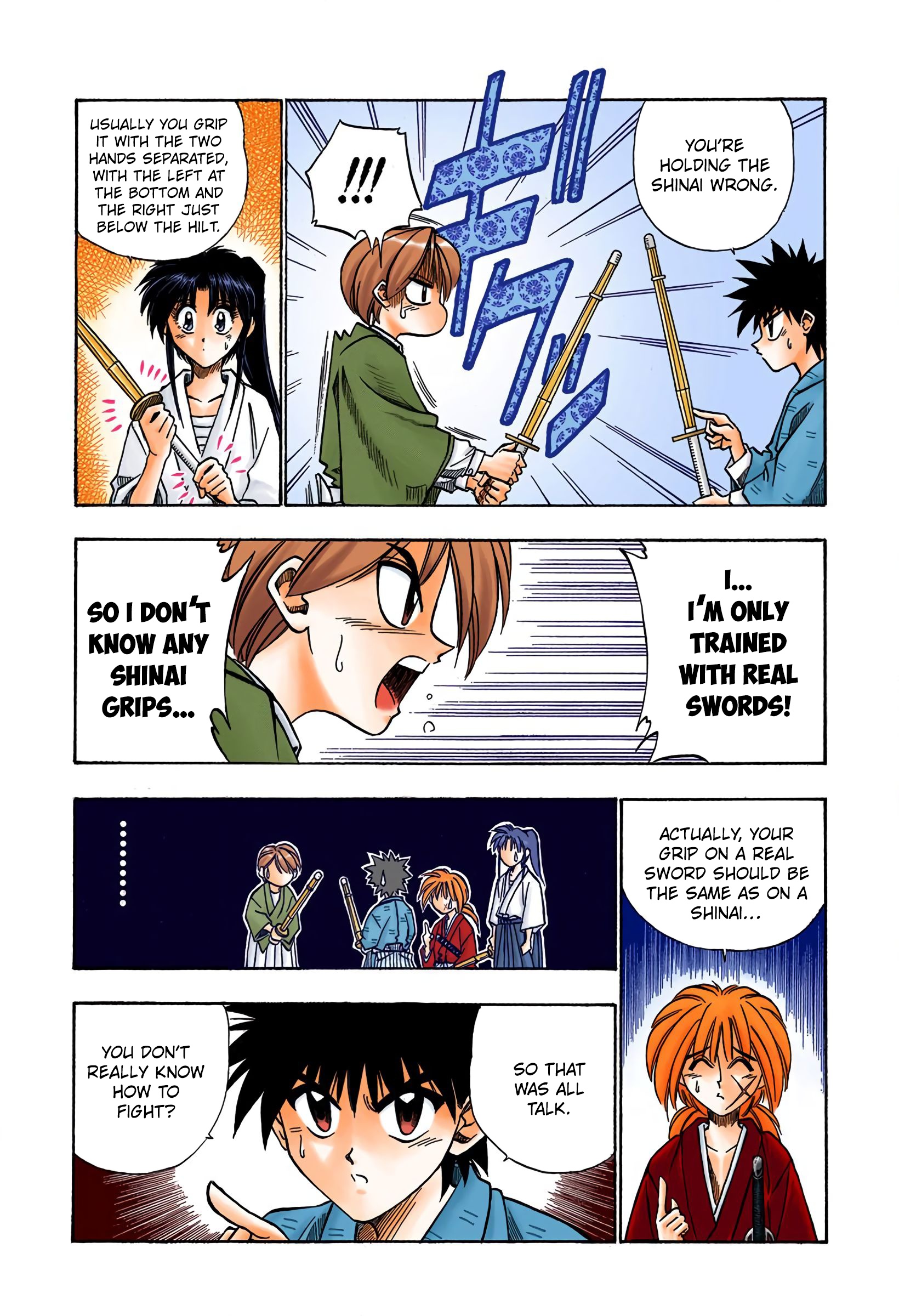 Rurouni Kenshin: Meiji Kenkaku Romantan - Digital Colored Comics - Vol.5 Chapter 38: Yutarou's Skill