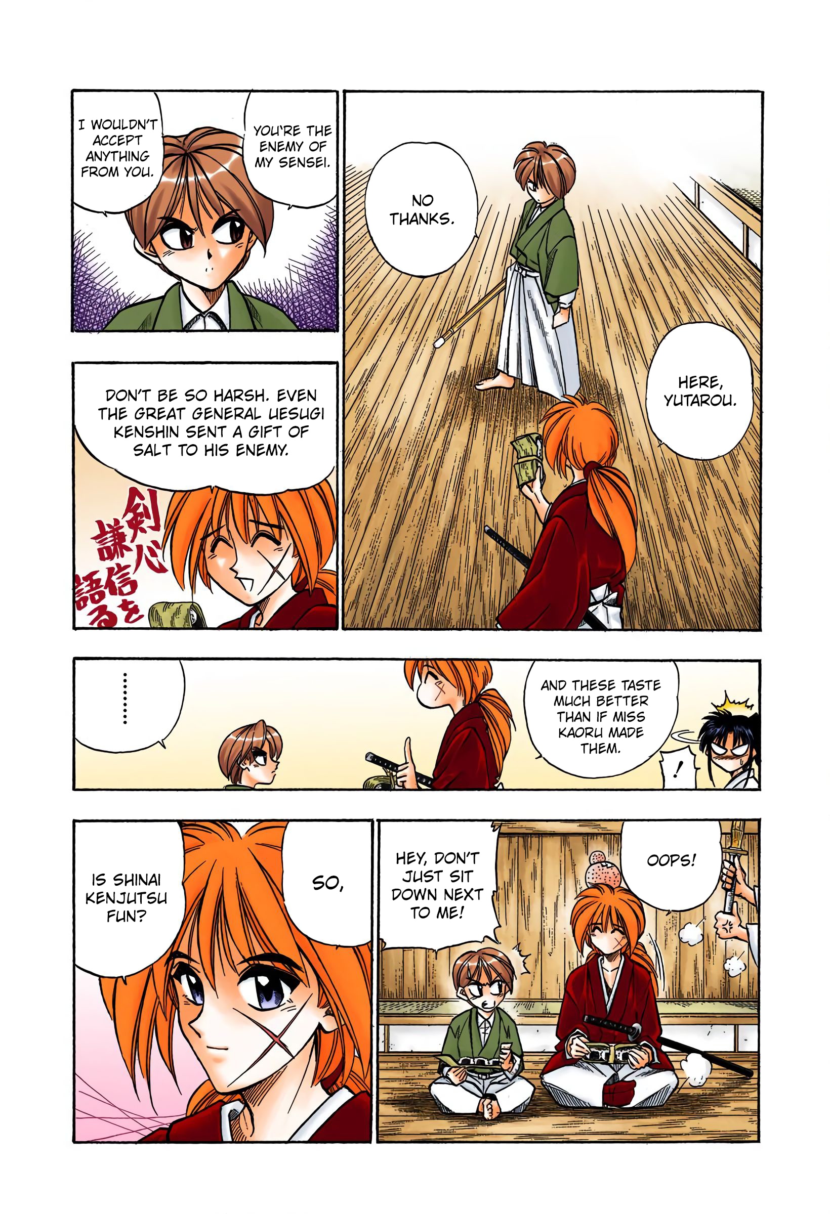 Rurouni Kenshin: Meiji Kenkaku Romantan - Digital Colored Comics - Vol.5 Chapter 38: Yutarou's Skill