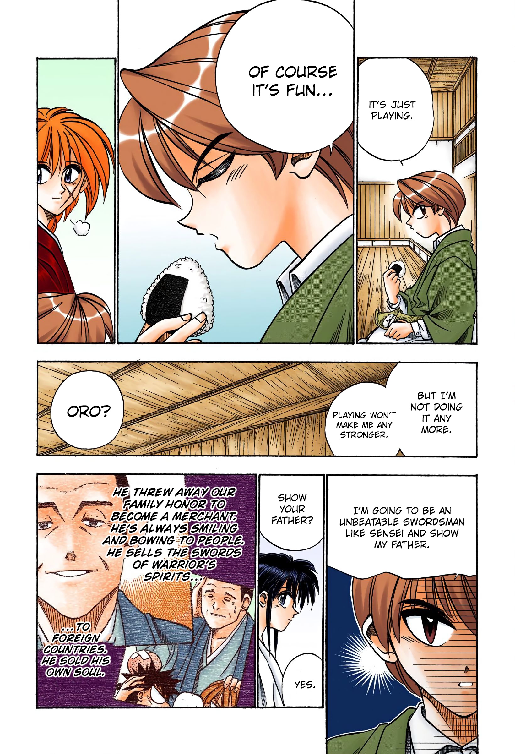 Rurouni Kenshin: Meiji Kenkaku Romantan - Digital Colored Comics - Vol.5 Chapter 38: Yutarou's Skill