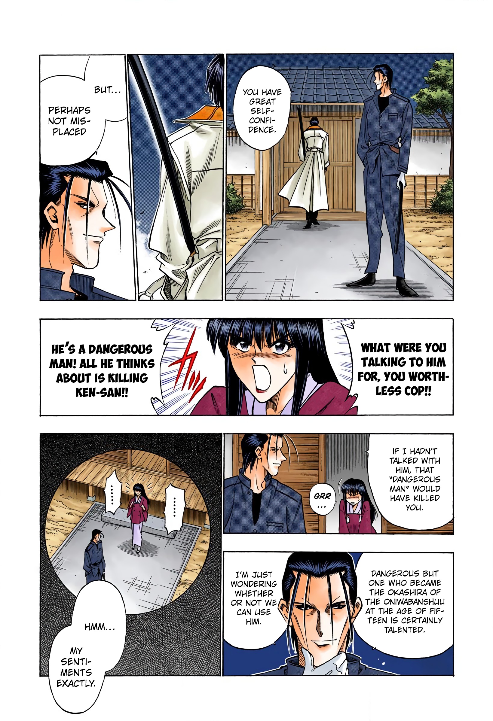 Rurouni Kenshin: Meiji Kenkaku Romantan - Digital Colored Comics - Vol.8 Chapter 61: A Cruel Man