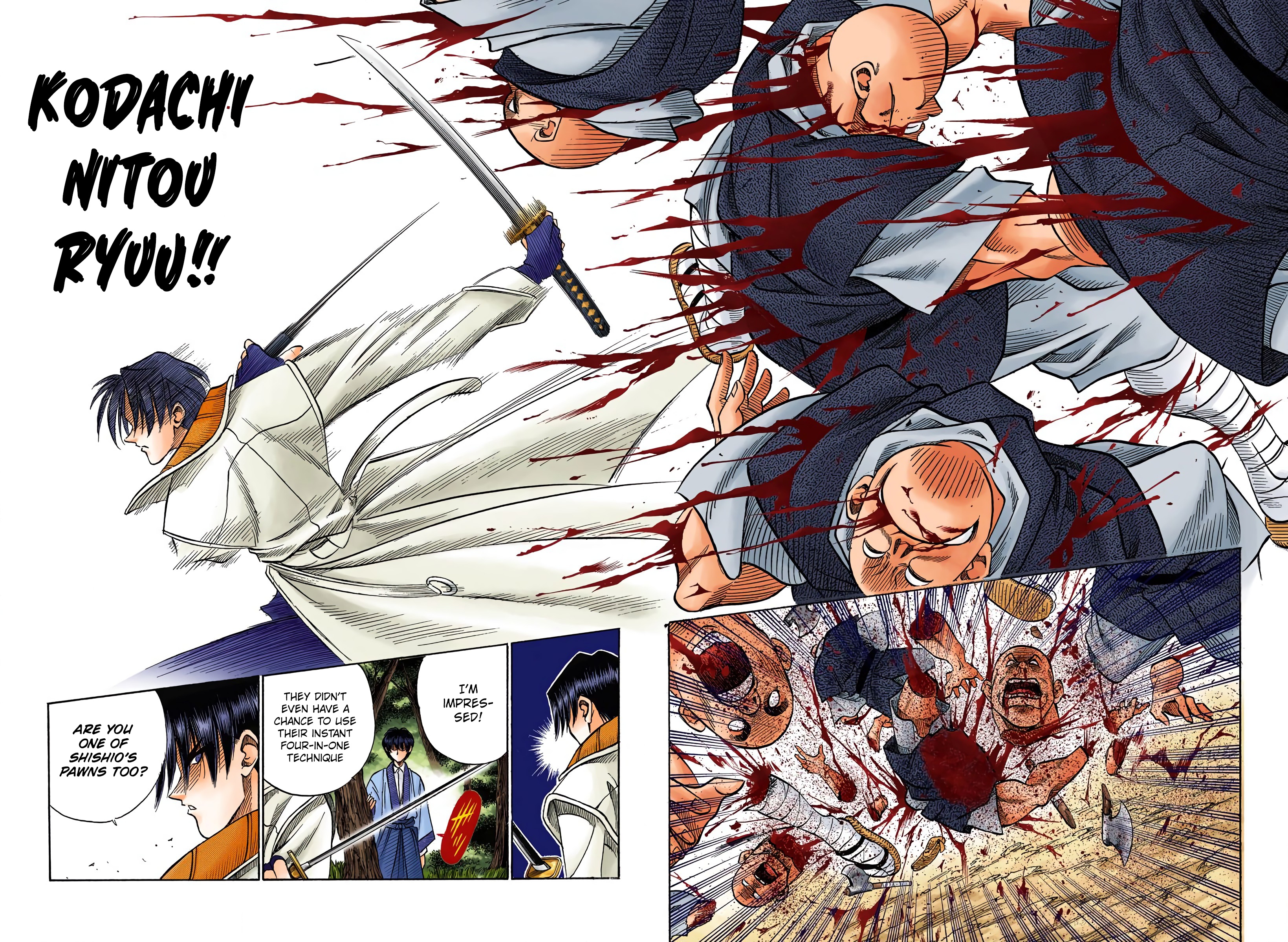 Rurouni Kenshin: Meiji Kenkaku Romantan - Digital Colored Comics - Vol.8 Chapter 61: A Cruel Man