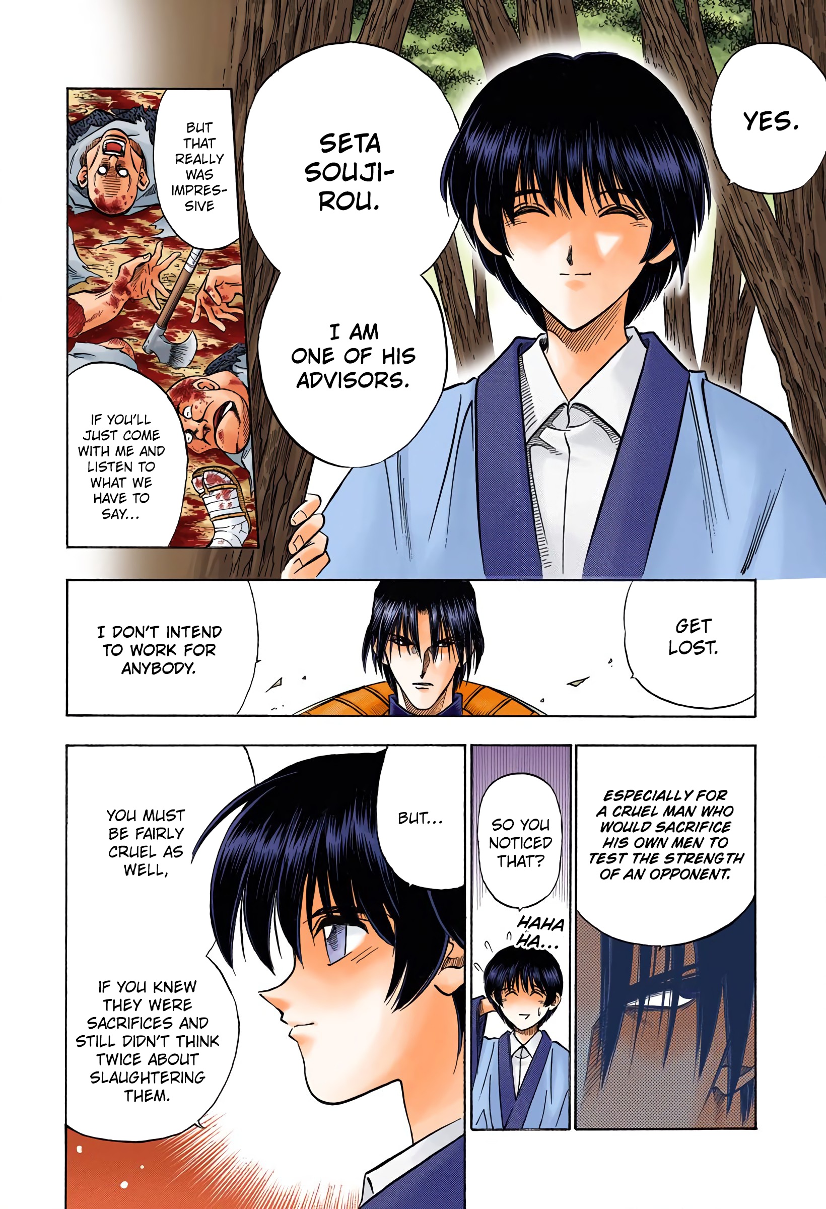 Rurouni Kenshin: Meiji Kenkaku Romantan - Digital Colored Comics - Vol.8 Chapter 61: A Cruel Man