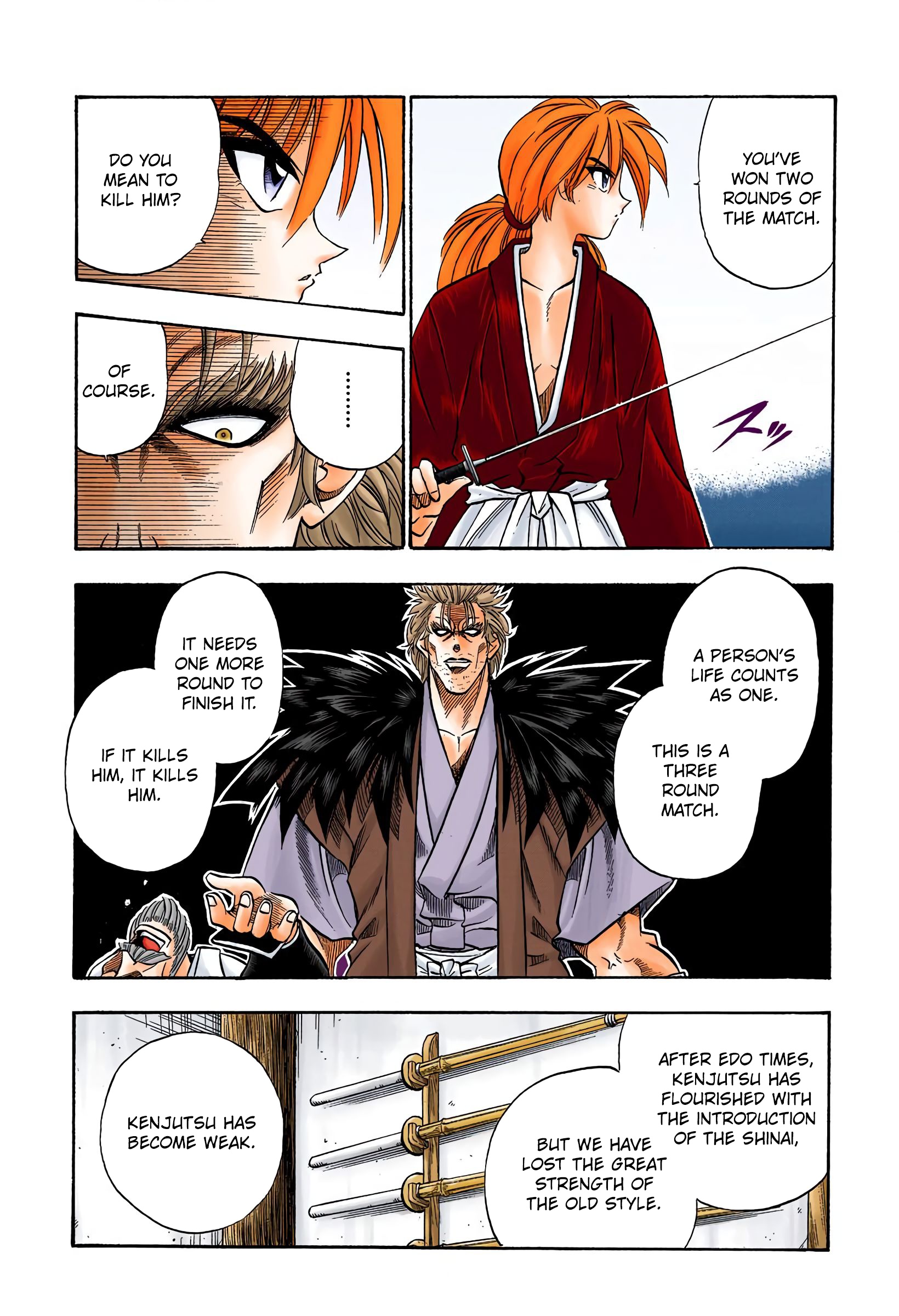 Rurouni Kenshin: Meiji Kenkaku Romantan - Digital Colored Comics - Vol.5 Chapter 35: This Man, Raijuuta