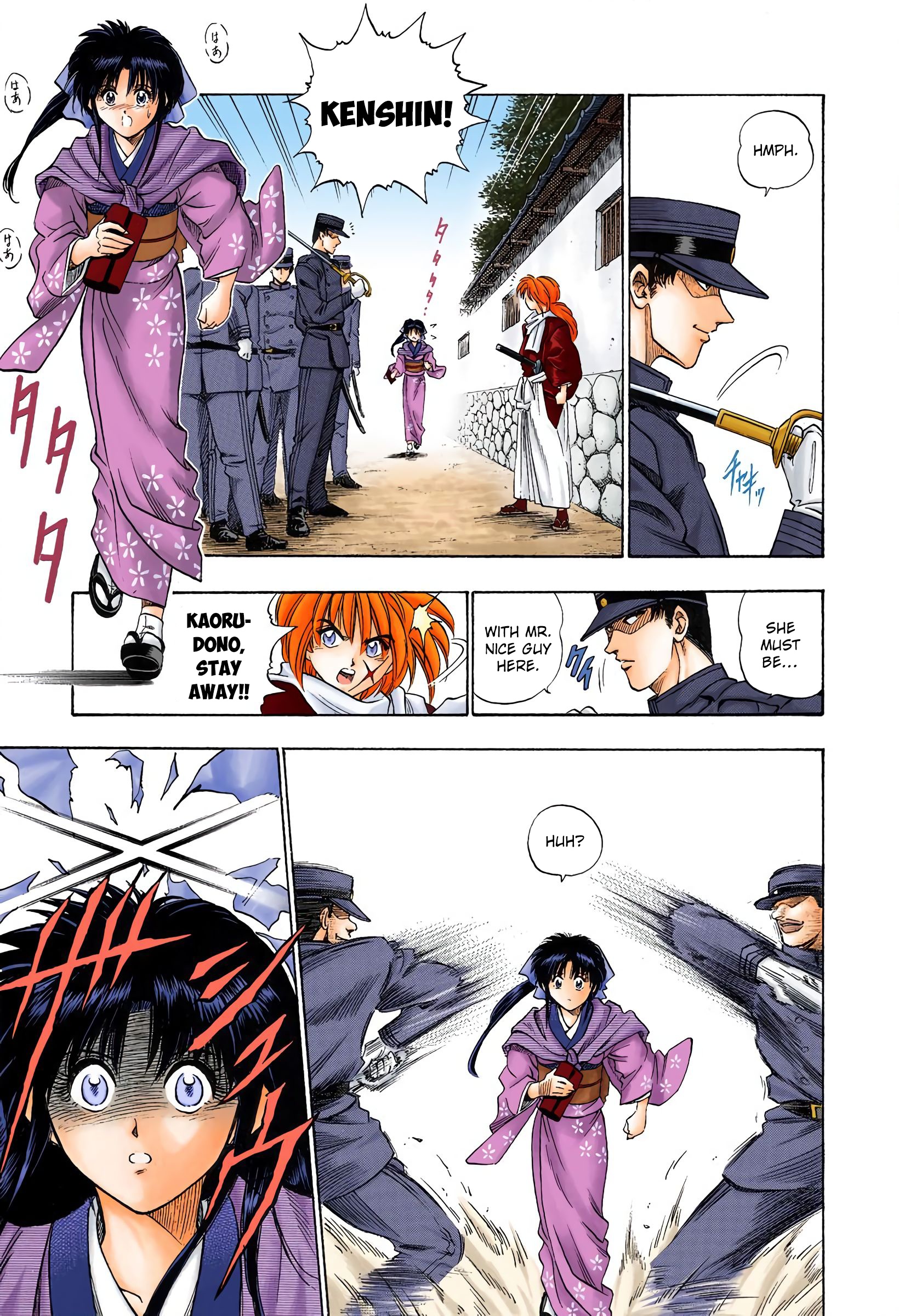 Rurouni Kenshin: Meiji Kenkaku Romantan - Digital Colored Comics - Vol.1 Chapter 2: Rurouni In The City