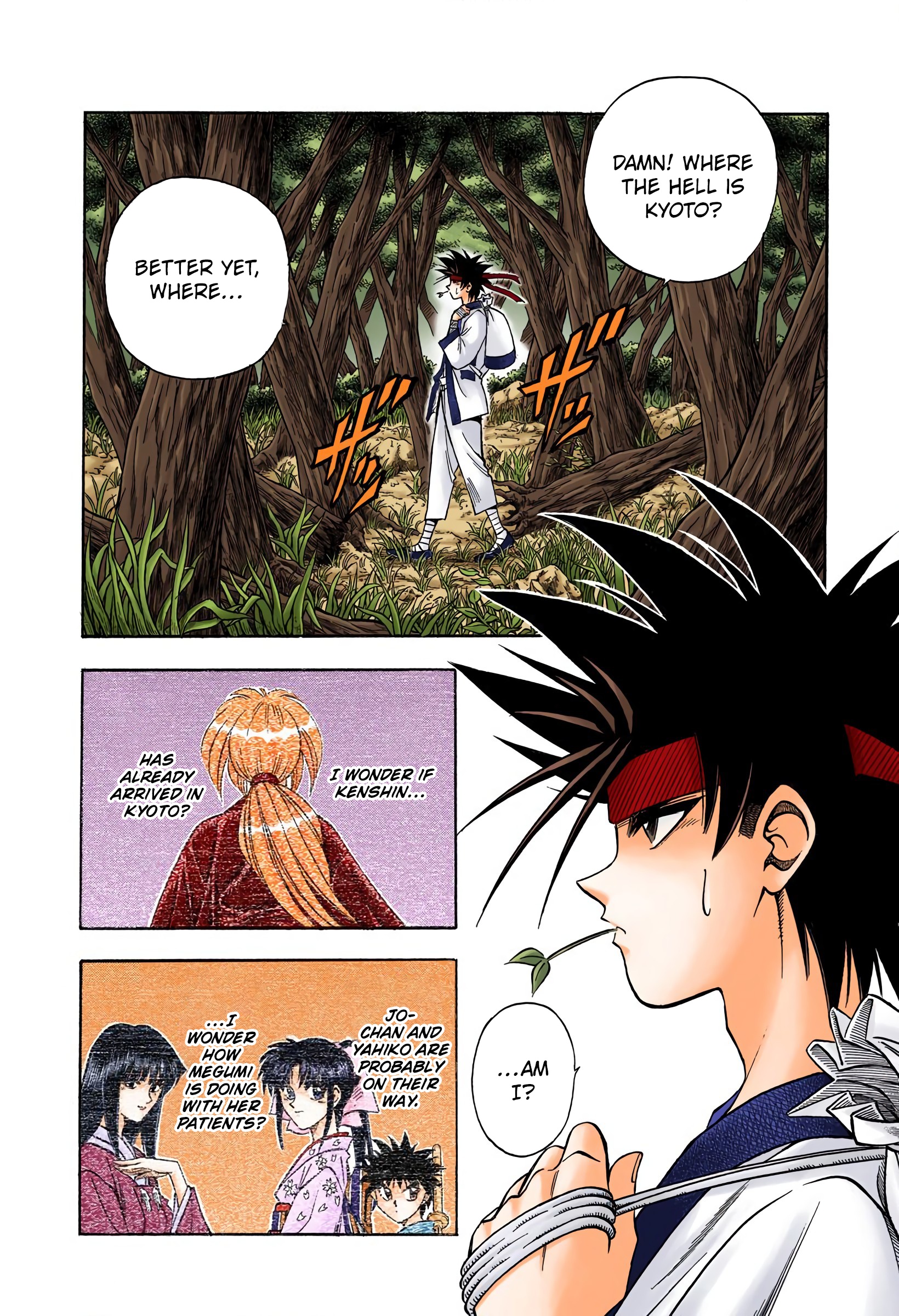 Rurouni Kenshin: Meiji Kenkaku Romantan - Digital Colored Comics - Vol.9 Chapter 72: Meeting In The Forest (Beginning)