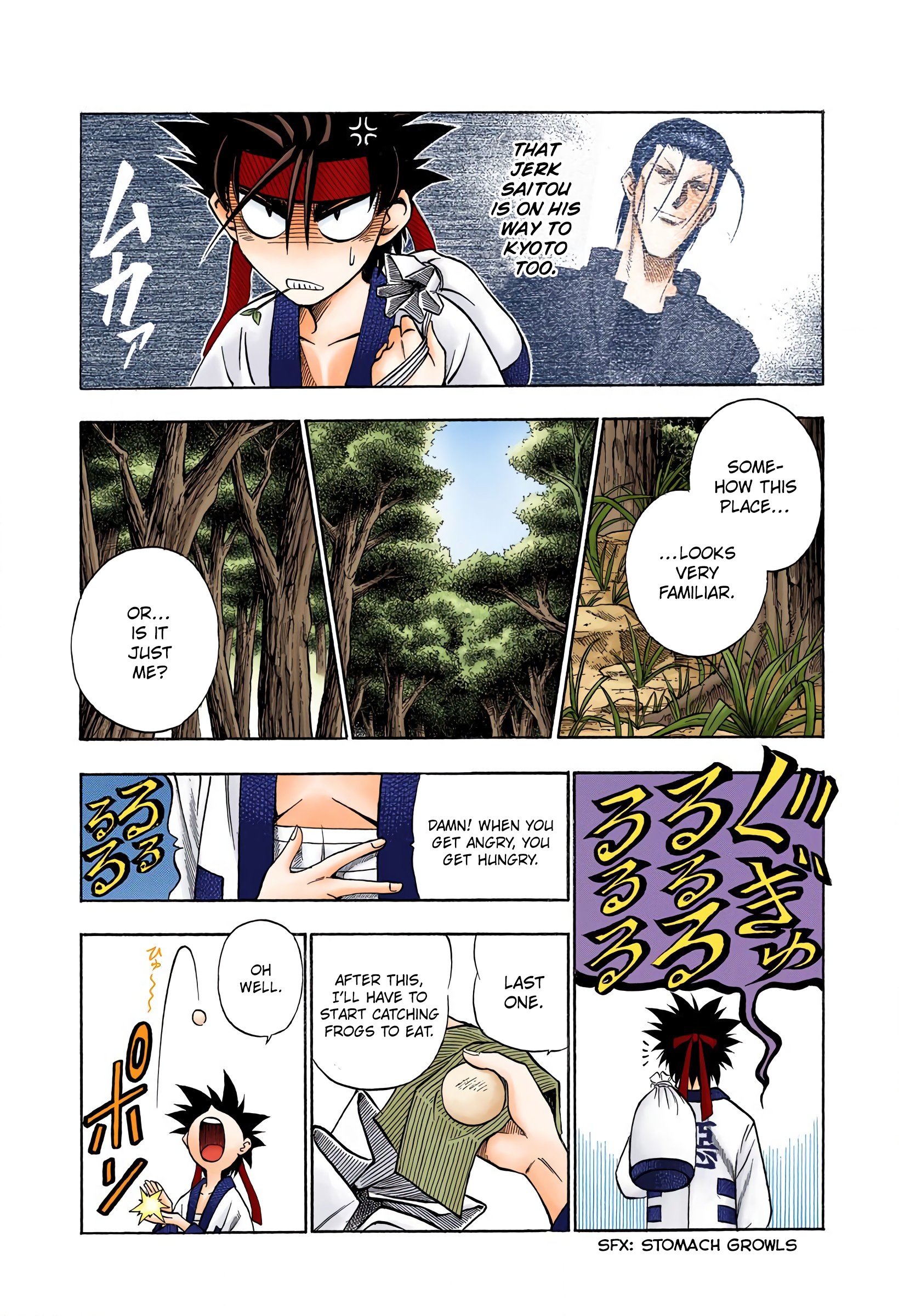 Rurouni Kenshin: Meiji Kenkaku Romantan - Digital Colored Comics - Vol.9 Chapter 72: Meeting In The Forest (Beginning)