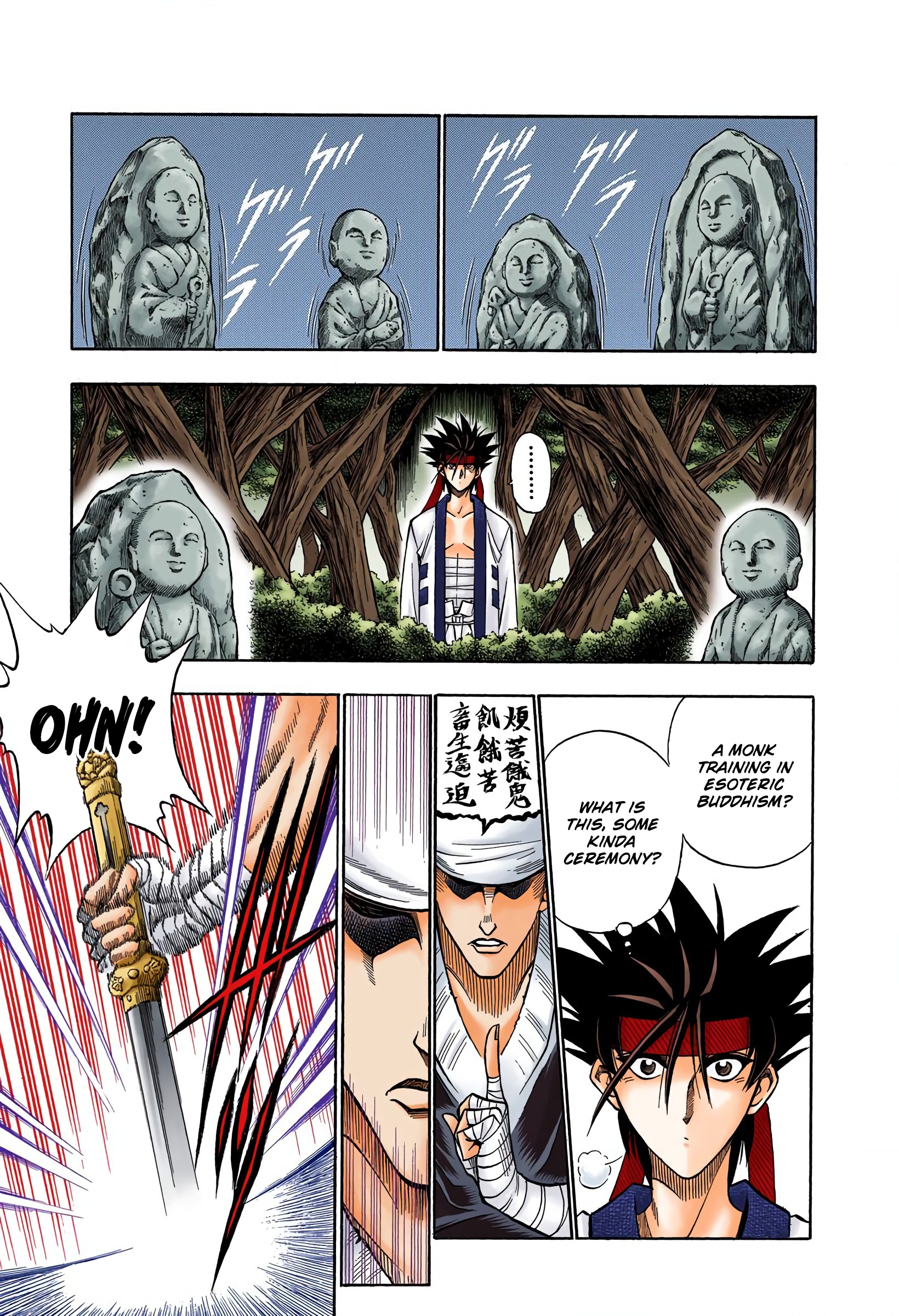 Rurouni Kenshin: Meiji Kenkaku Romantan - Digital Colored Comics - Vol.9 Chapter 72: Meeting In The Forest (Beginning)