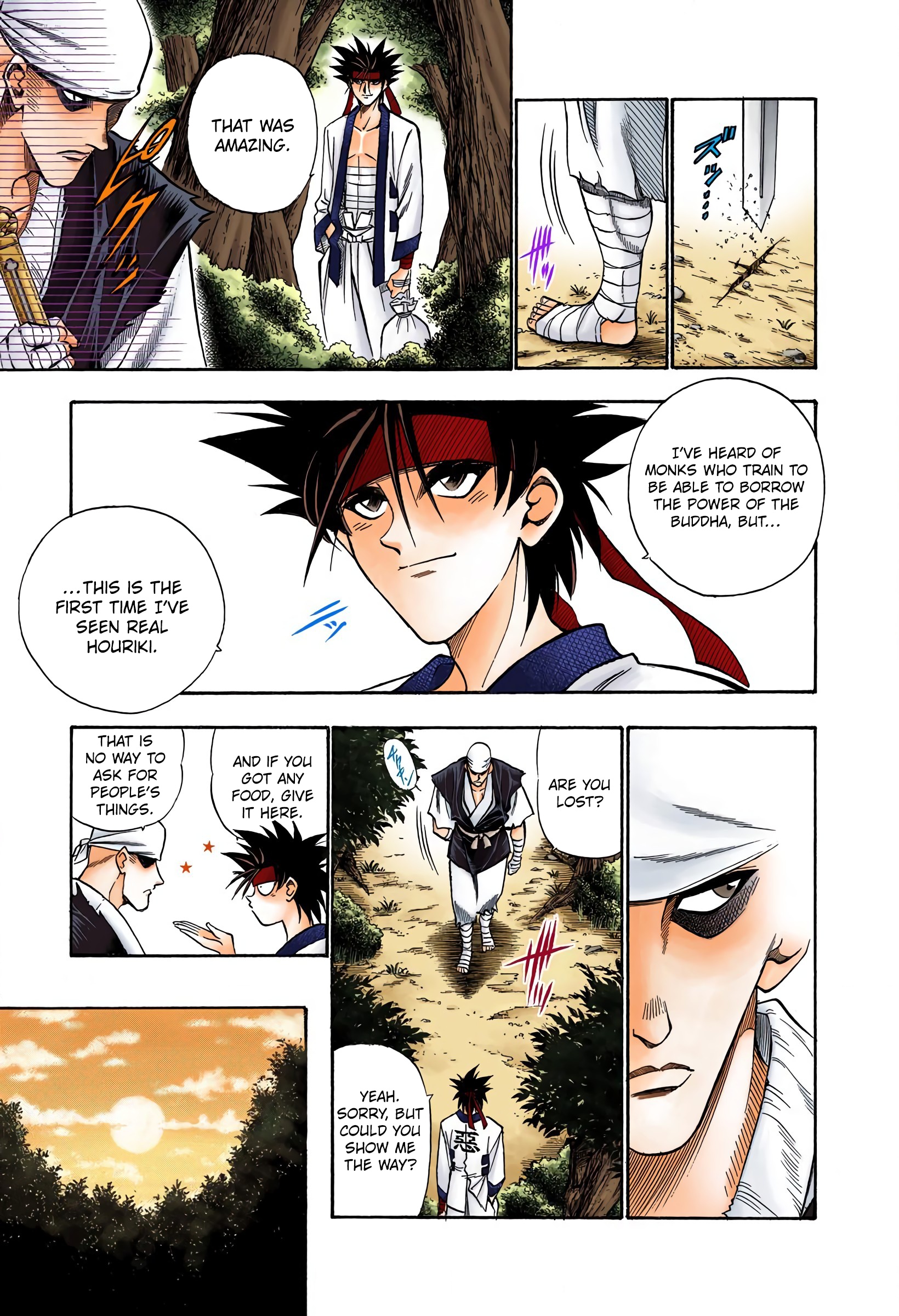 Rurouni Kenshin: Meiji Kenkaku Romantan - Digital Colored Comics - Vol.9 Chapter 72: Meeting In The Forest (Beginning)