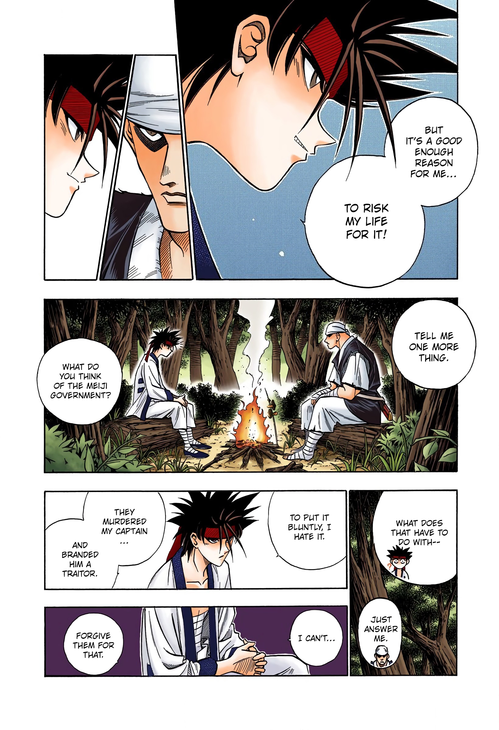 Rurouni Kenshin: Meiji Kenkaku Romantan - Digital Colored Comics - Vol.9 Chapter 72: Meeting In The Forest (Beginning)