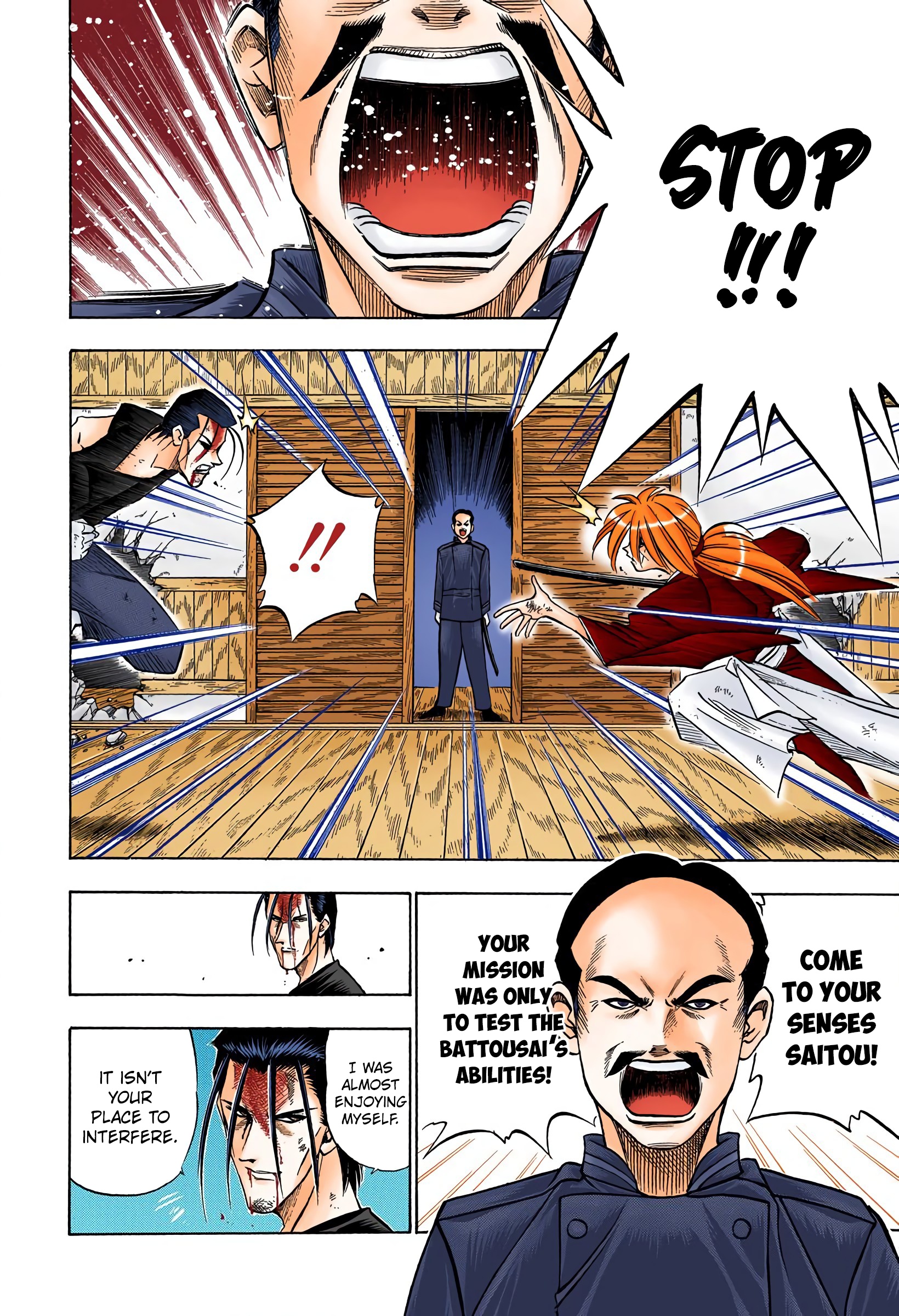 Rurouni Kenshin: Meiji Kenkaku Romantan - Digital Colored Comics - Vol.7 Chapter 54: The One Who Stopped Them