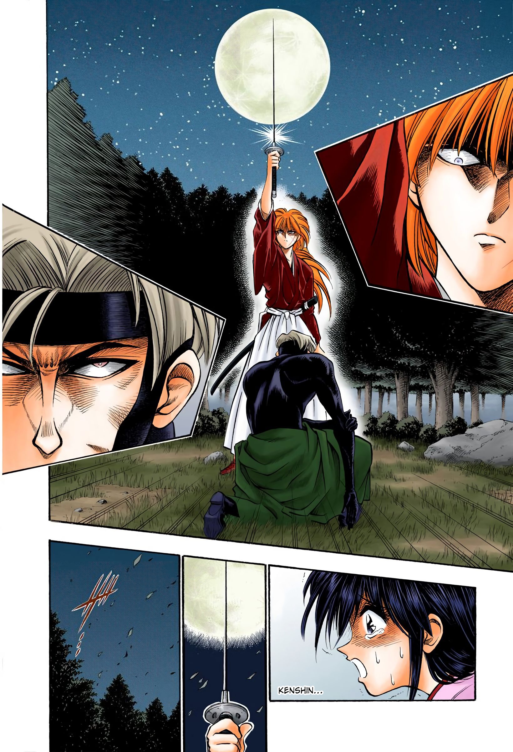 Rurouni Kenshin: Meiji Kenkaku Romantan - Digital Colored Comics - Vol.2 Chapter 14: A Final Act Under The Moon