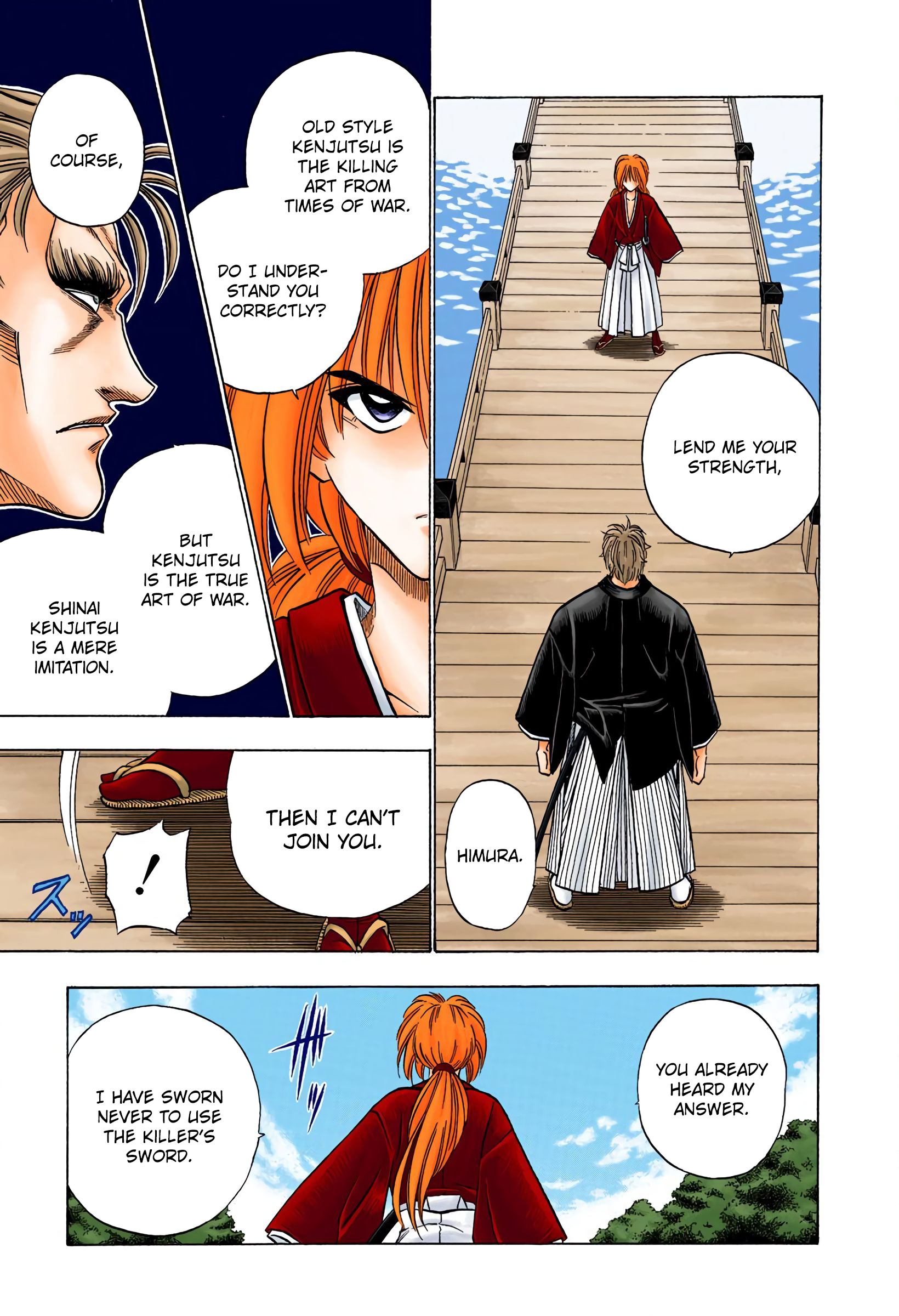 Rurouni Kenshin: Meiji Kenkaku Romantan - Digital Colored Comics - Vol.5 Chapter 37: Conversation At The Tsukayama Estate