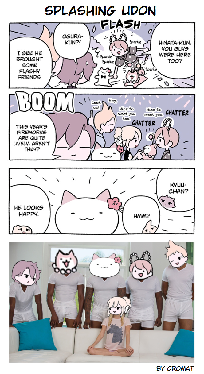 Hungry Cat Kyuu-Chan (Fan Comic) - Chapter 86: Splashing Udon